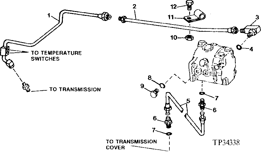 HYDRAULIC PUMP TO TRANSMISSION LINES AND FITTINGS