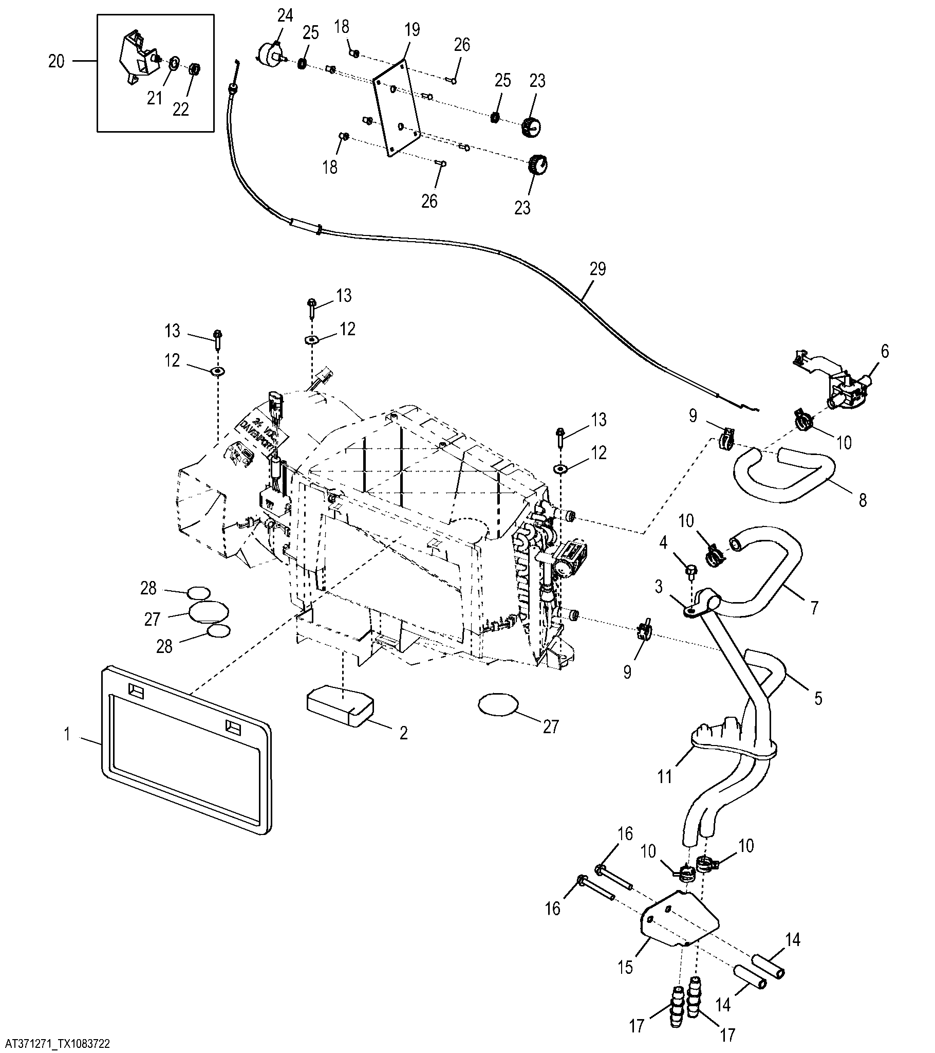 HVAC Module Lines and Control Cable (Heater Only)