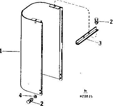 Muffler Shield (Separator Serial No. -163500)
