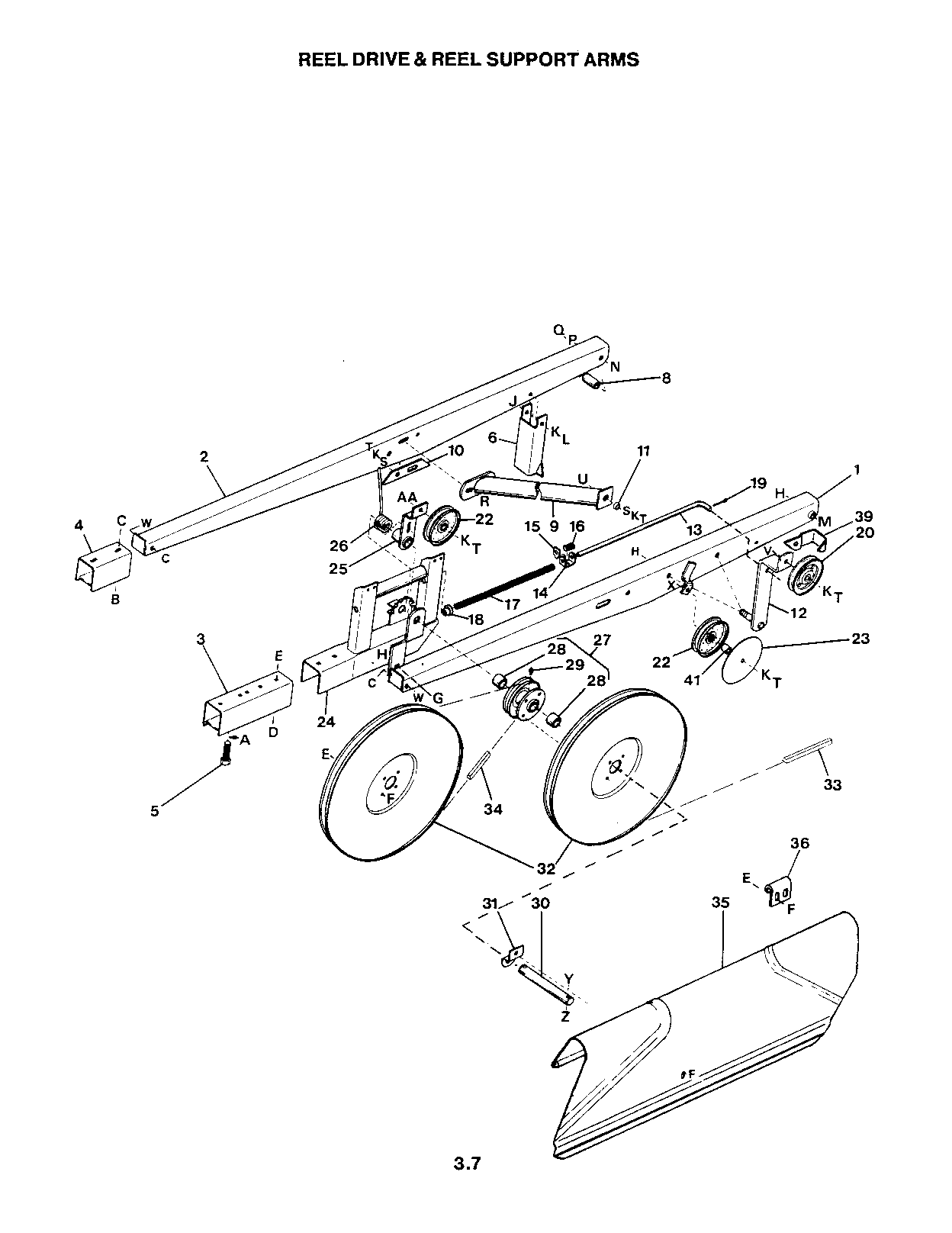 Reel Drive & Support Arms