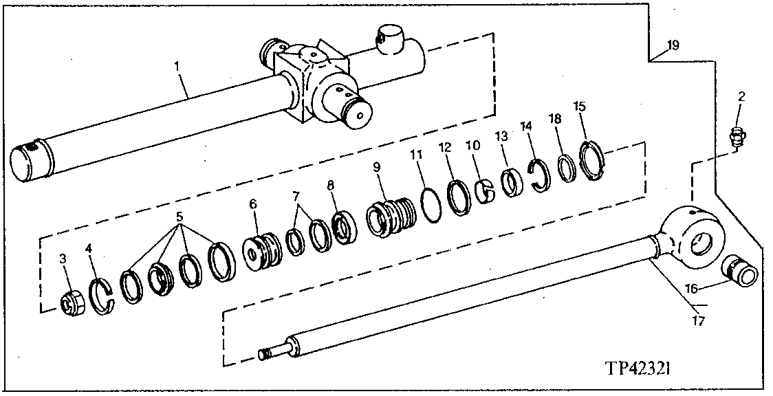 Loader Bucket Cylinder (Replacement Cylinder)