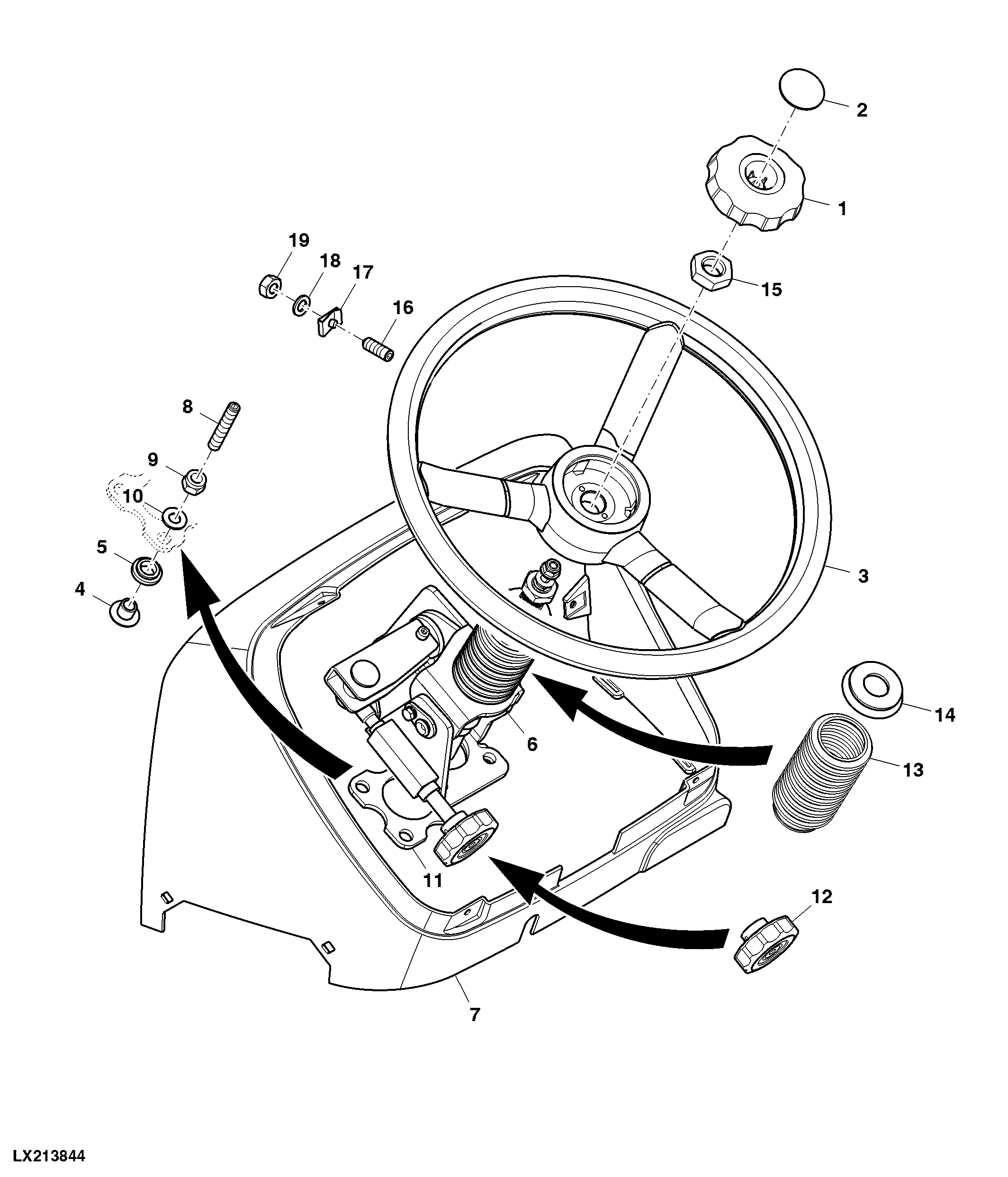 Steering Wheel / Column, Tillable / Telescopic, Cab