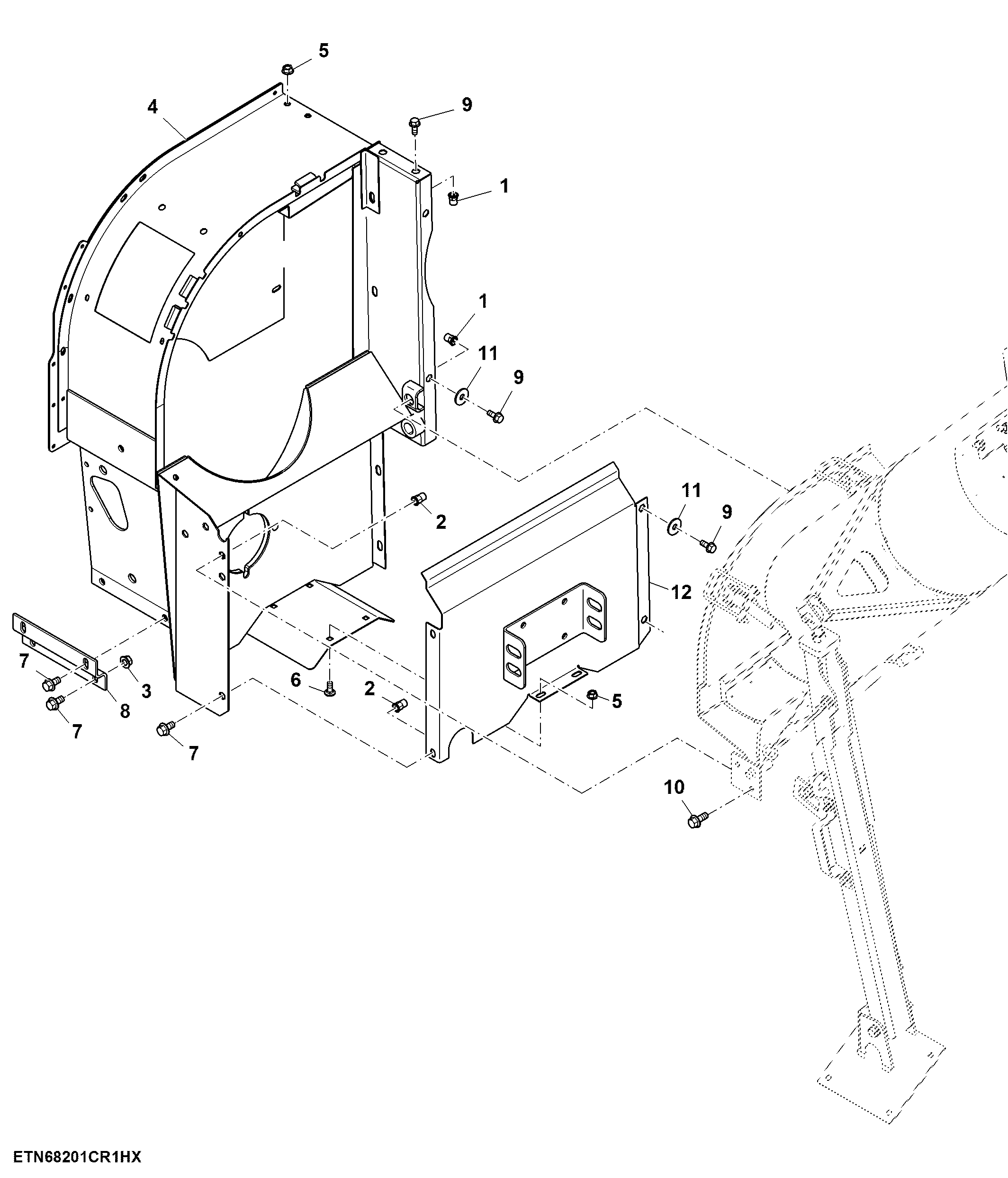 Loading Auger Transition Housing (High Capacity)