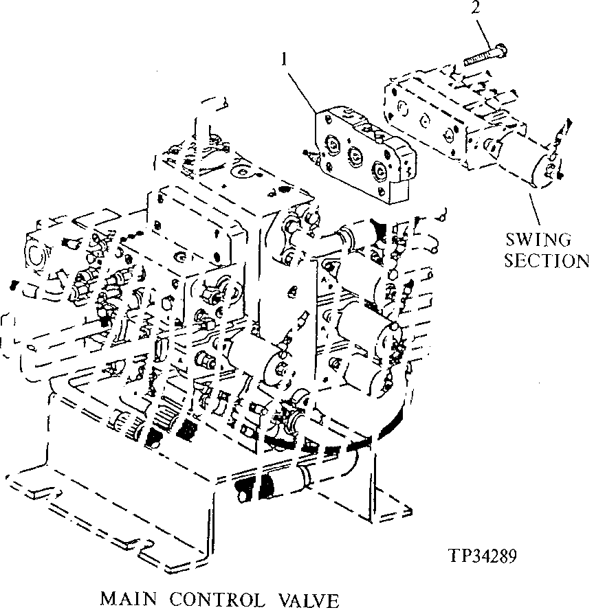 SUPER LONG FRONT MAIN HYDRAULIC CONTROL VALVE
