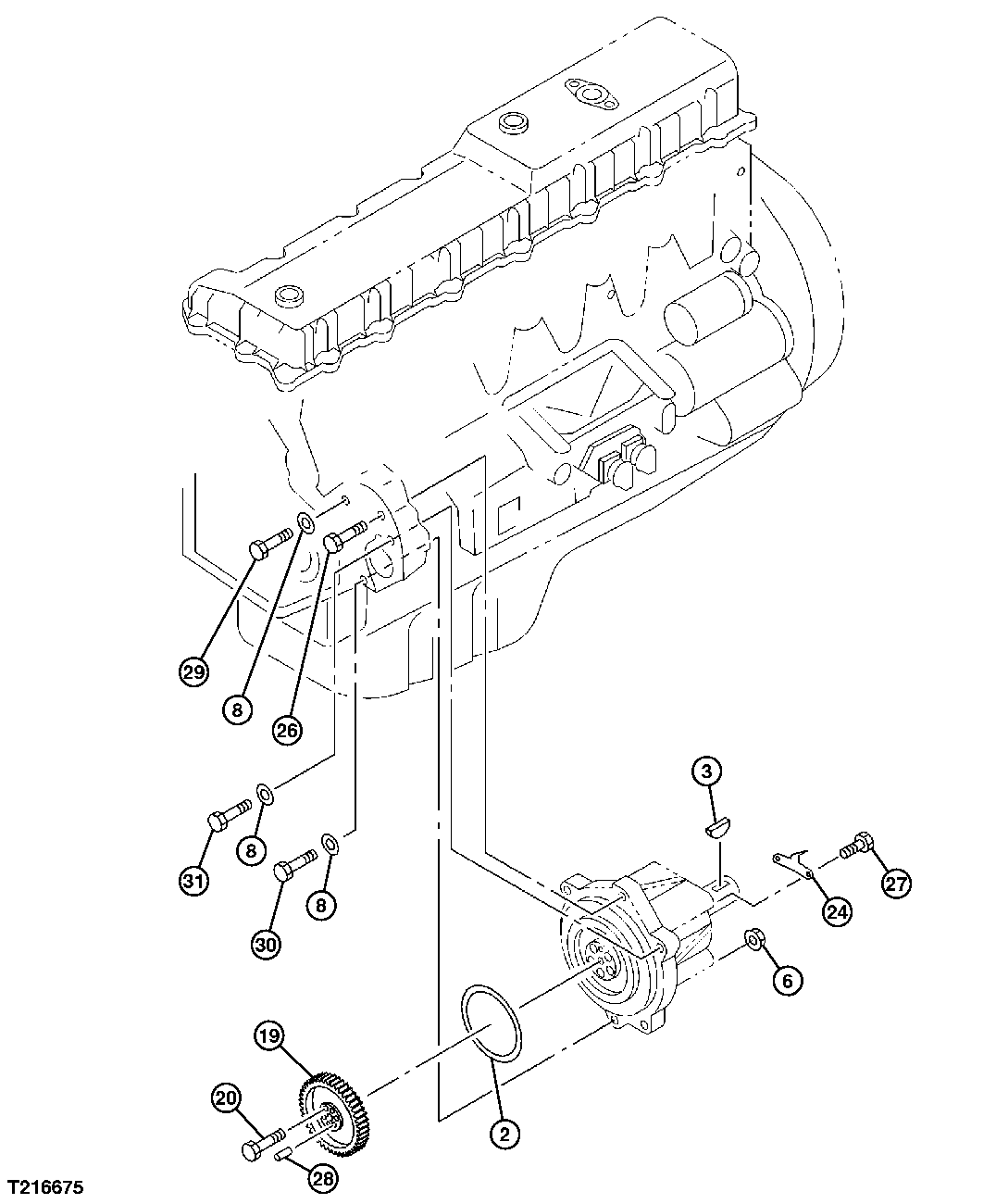 Fuel Injection Pump Drive Gear and Hardware