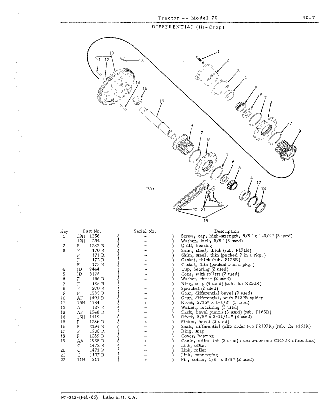 Section 40-Transmission, Differential, Final Drives, Powershaft and Brakes (Continued)