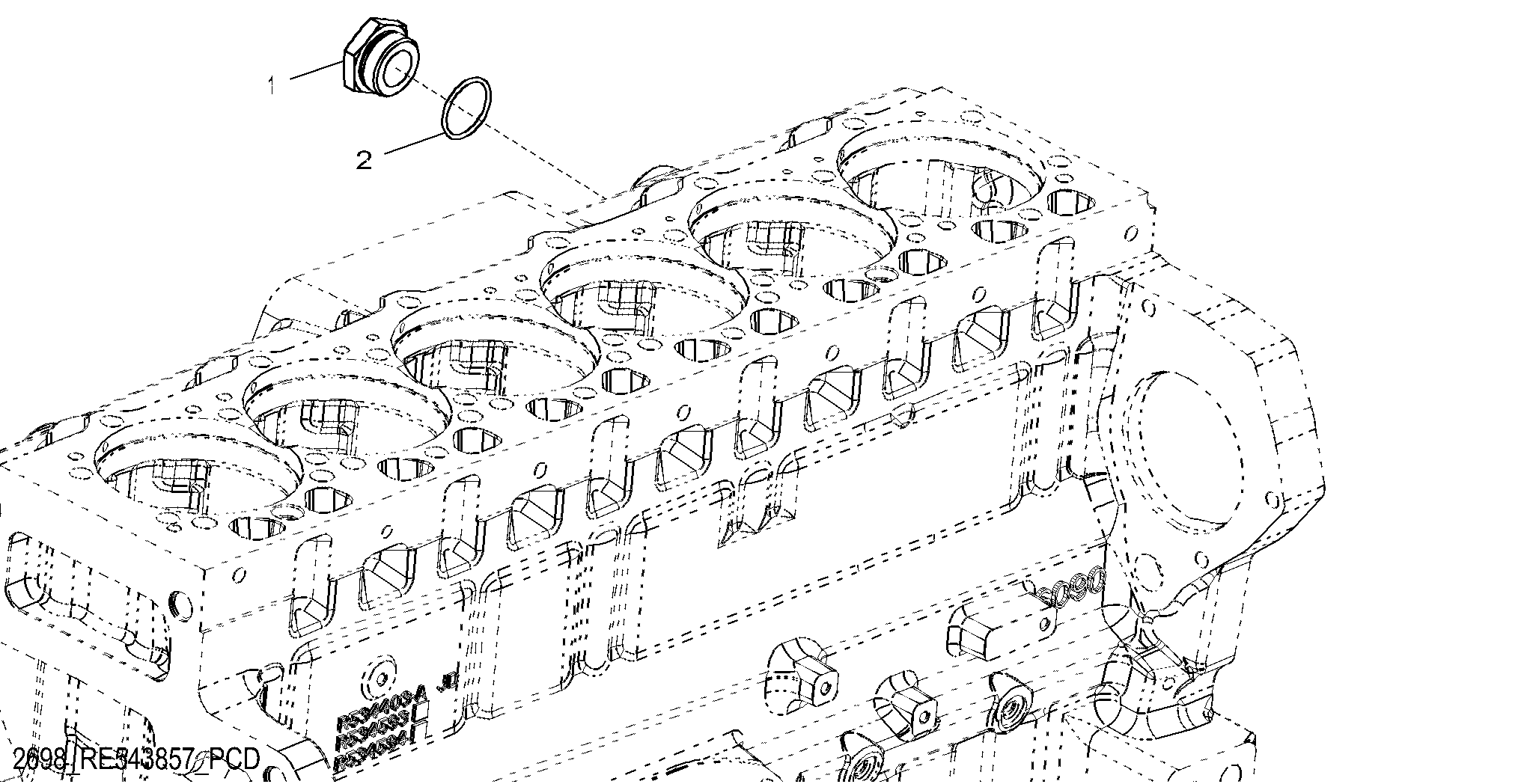 2698 Engine Coolant Heater Fittings