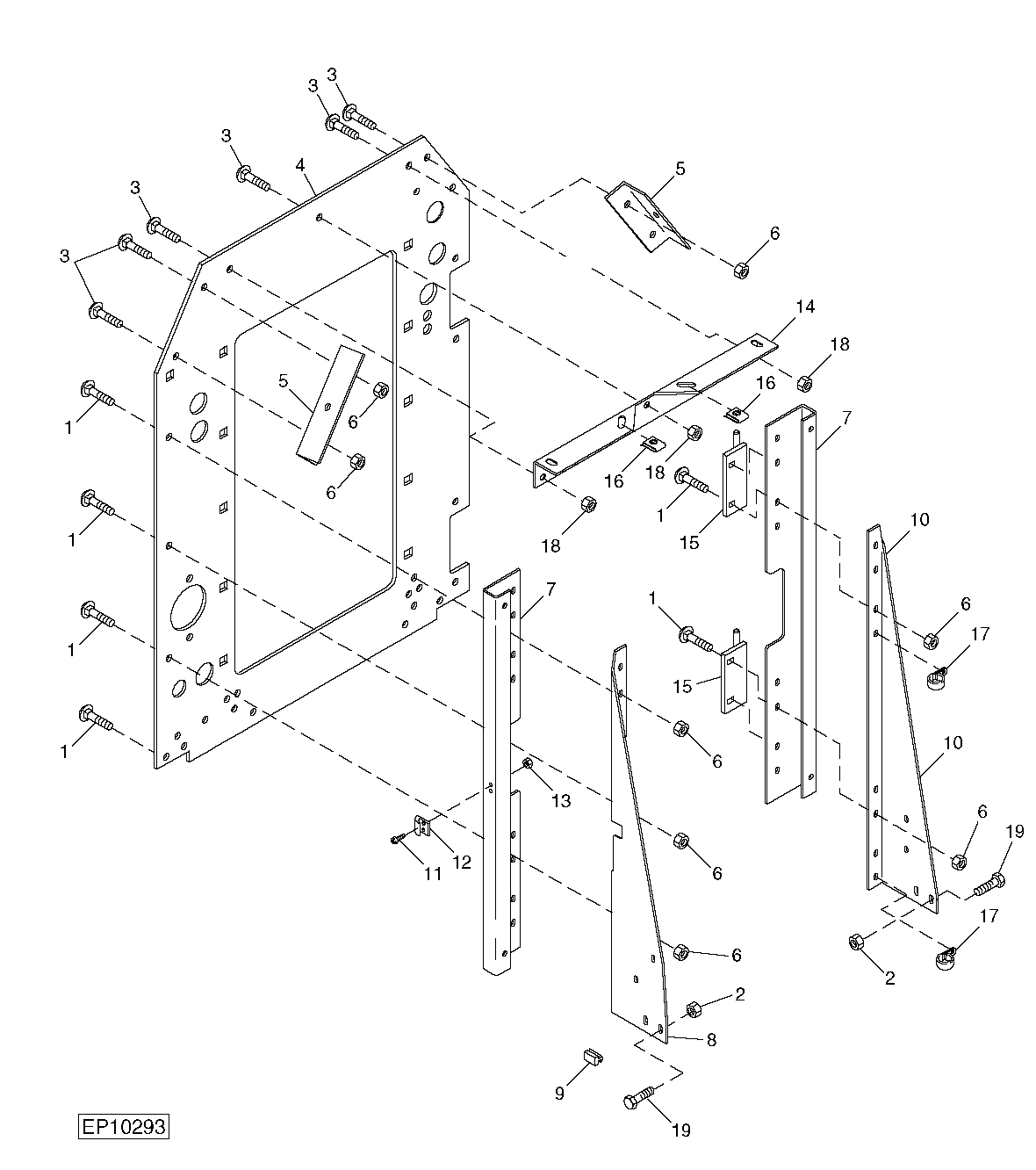 REAR BULKHEAD SUPPORTS, ANGLES, AND DOOR CHANNELS