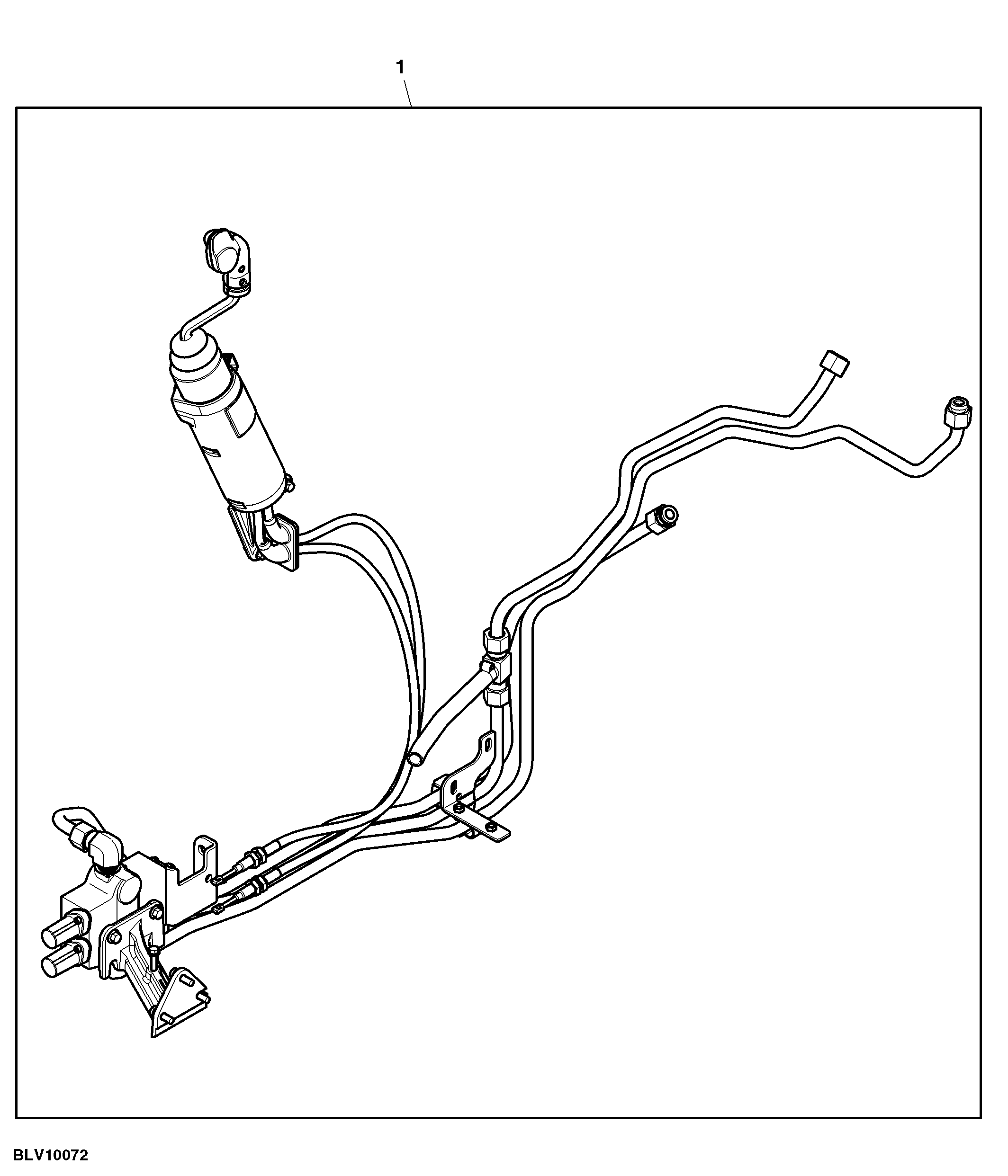 Attachment, Dual SCV, Mid-Mount, W/ Joystick