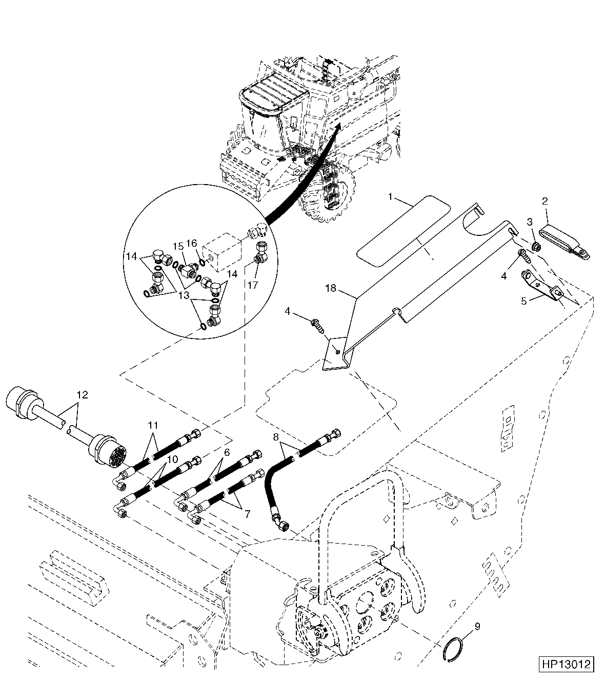 Multicoupler Hoses And Shields, Single Point Retrofit Conversion