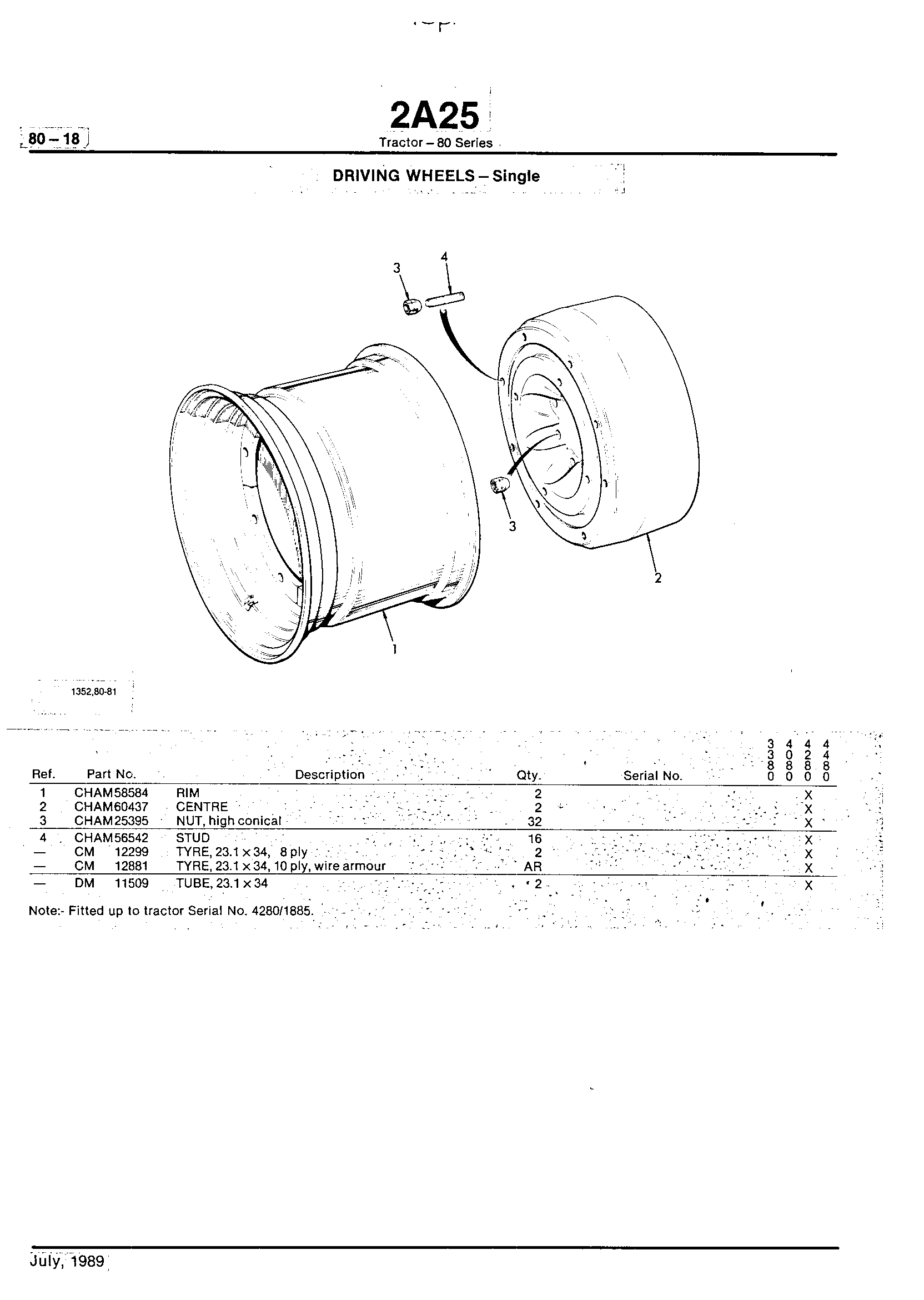 Wheels, Front Axle, Sheet Metal, Misc. Driving Wheels (Continued)