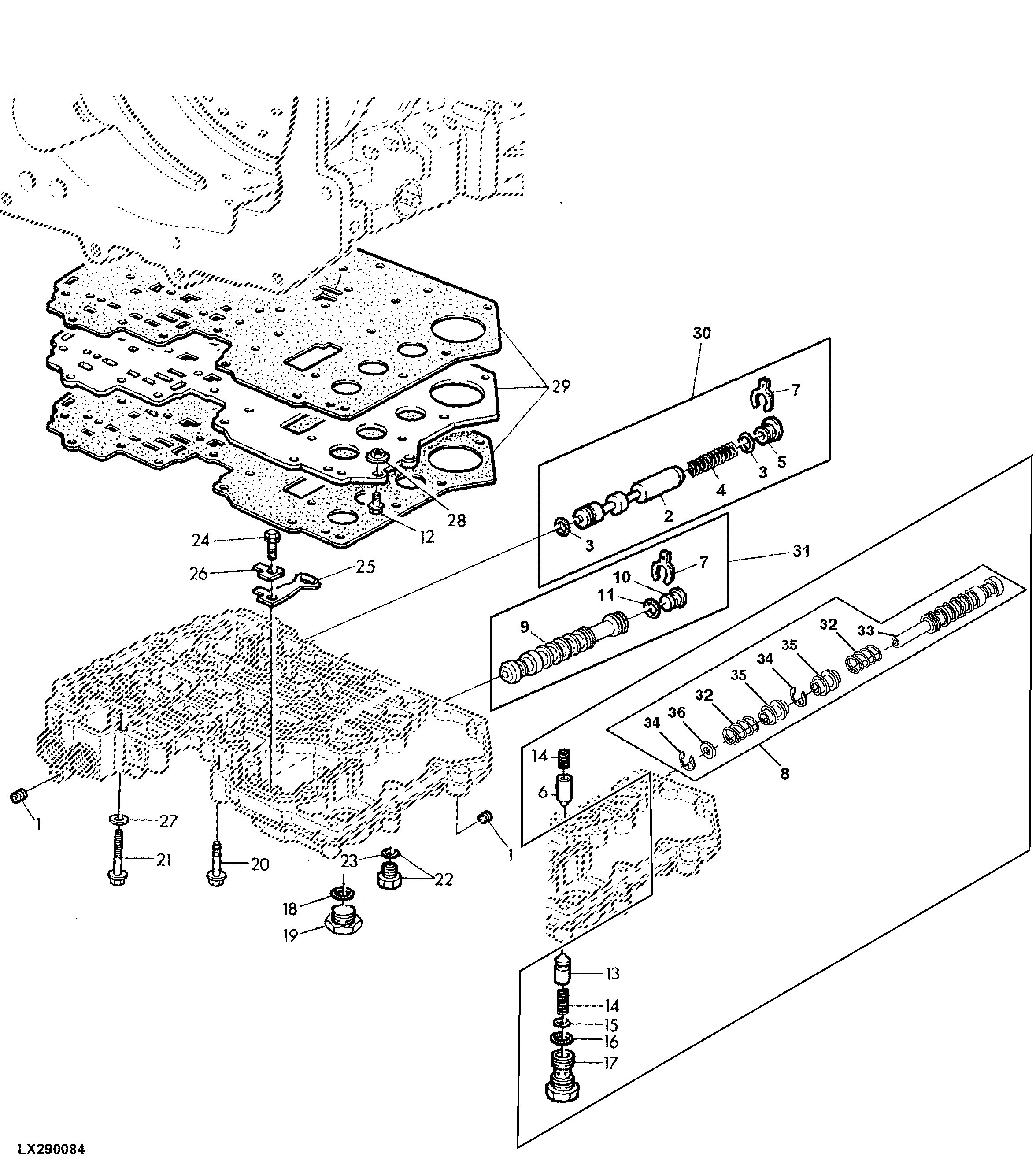 CONTROL VALVE HOUSING - SHIFT VALVES / GASKETS