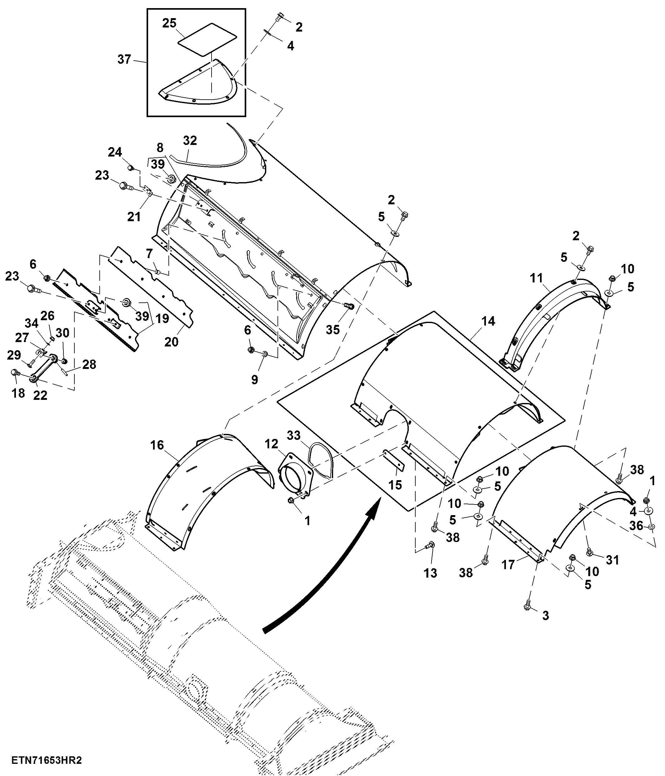 Separator Top Covers, Adjustable W/ Tailings, High Wear