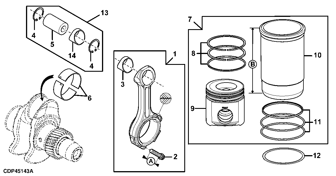 CONNECTING ROD AND PISTON-CYLINDER LINER KIT