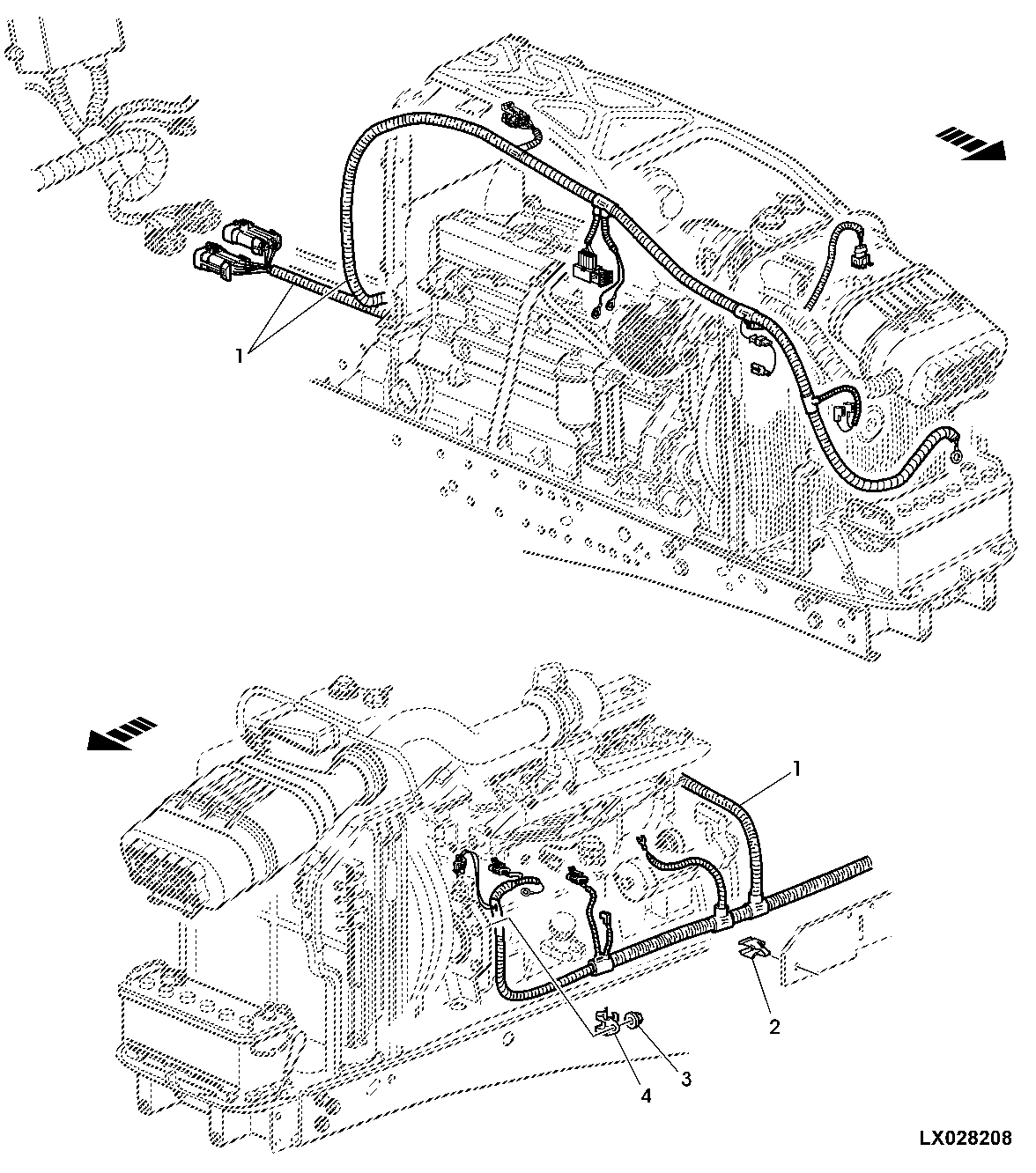 Engine Wiring Harness (Open Operator's Station)