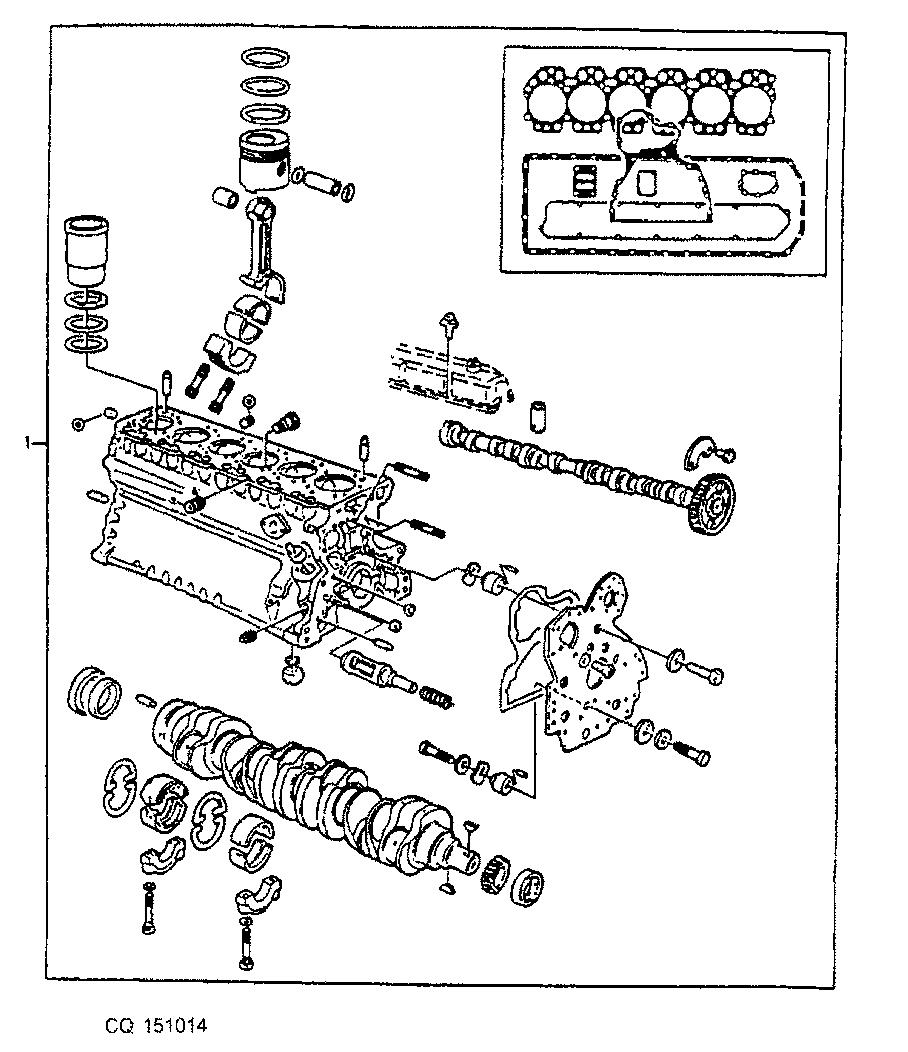 CYLINDER BLOCK PARTIALLY ASSEMBLED