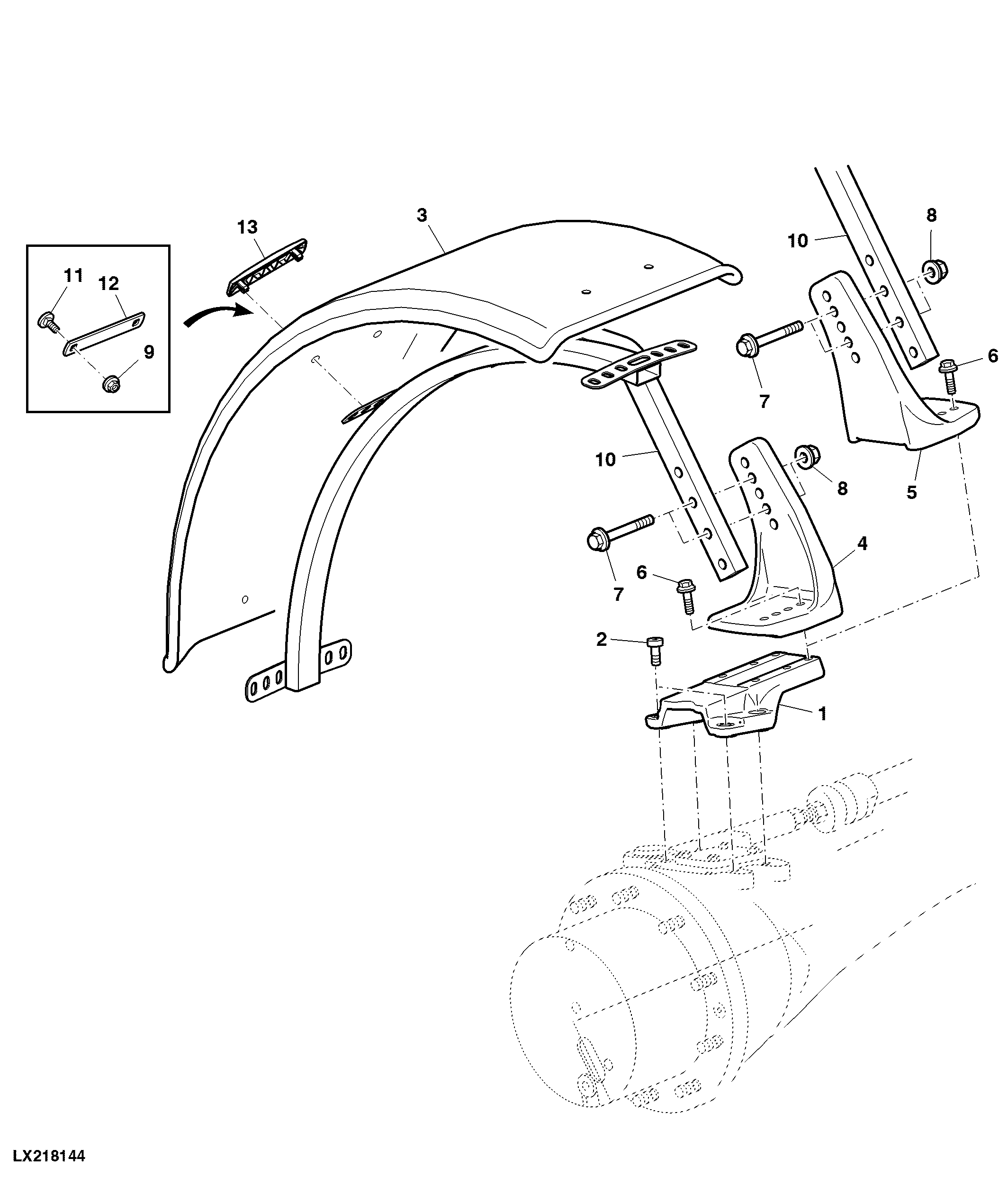 FRONT FENDERS (MFWD, WIDTH 370, 420, 480, 540, 620MM)