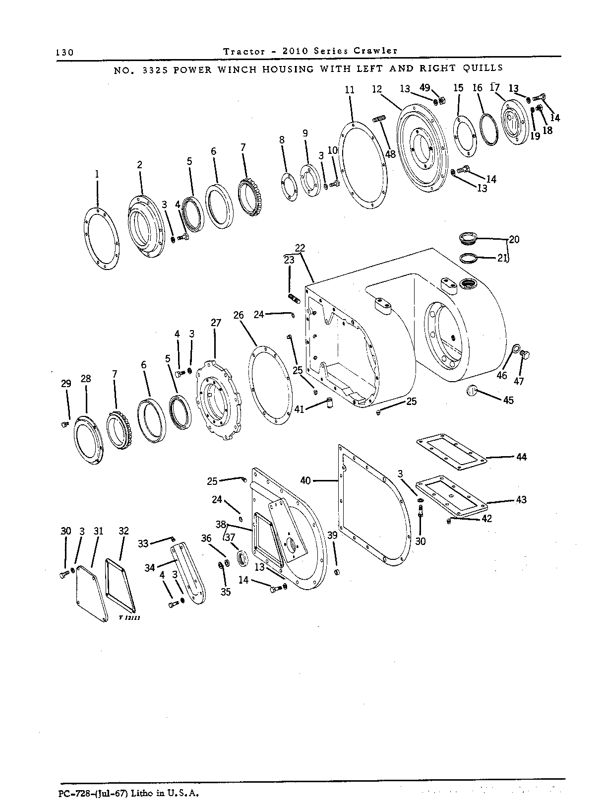 Filter, oil - power winch (Continued)
