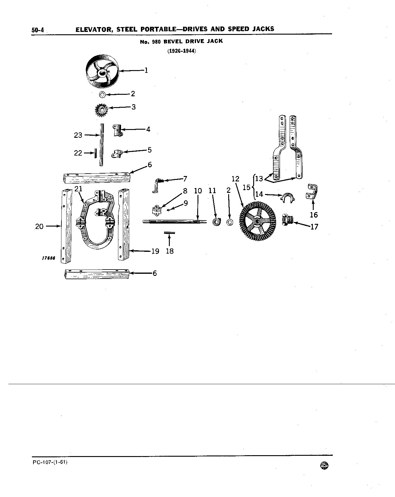 SPEED JACKS 980 BEVEL DRIVE JACK ( -1944)