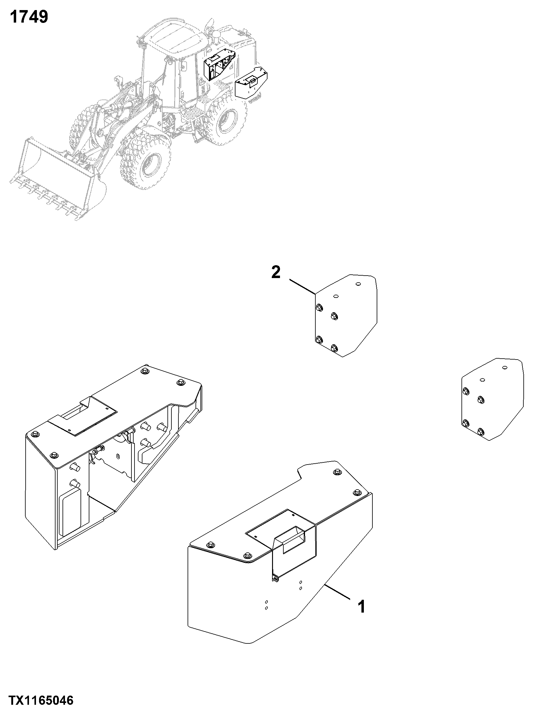 1749 Chassis Weights