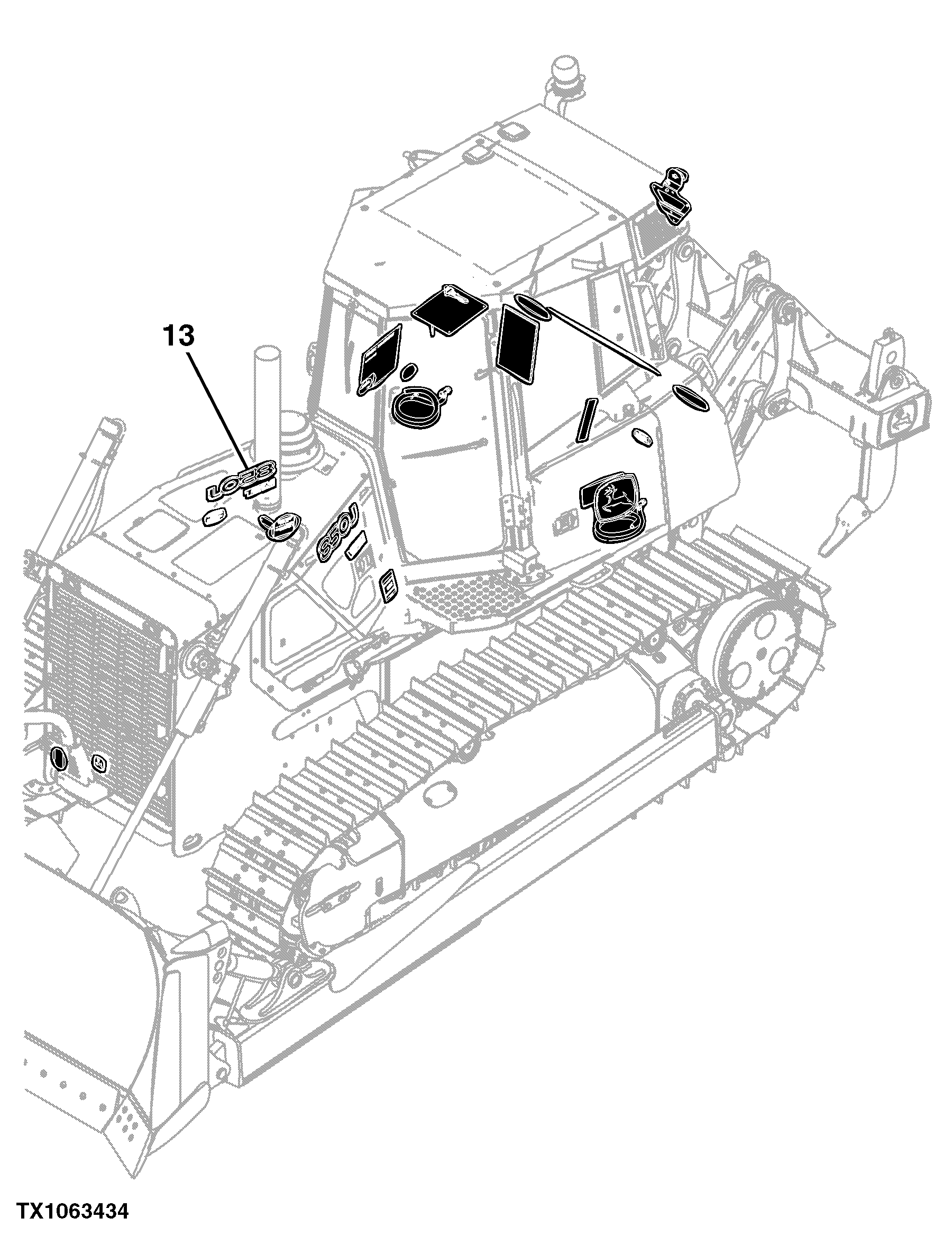 850J Crawler Dozer (PIN: 1T0850JX_ _C216392- ) Engine 6068HT090