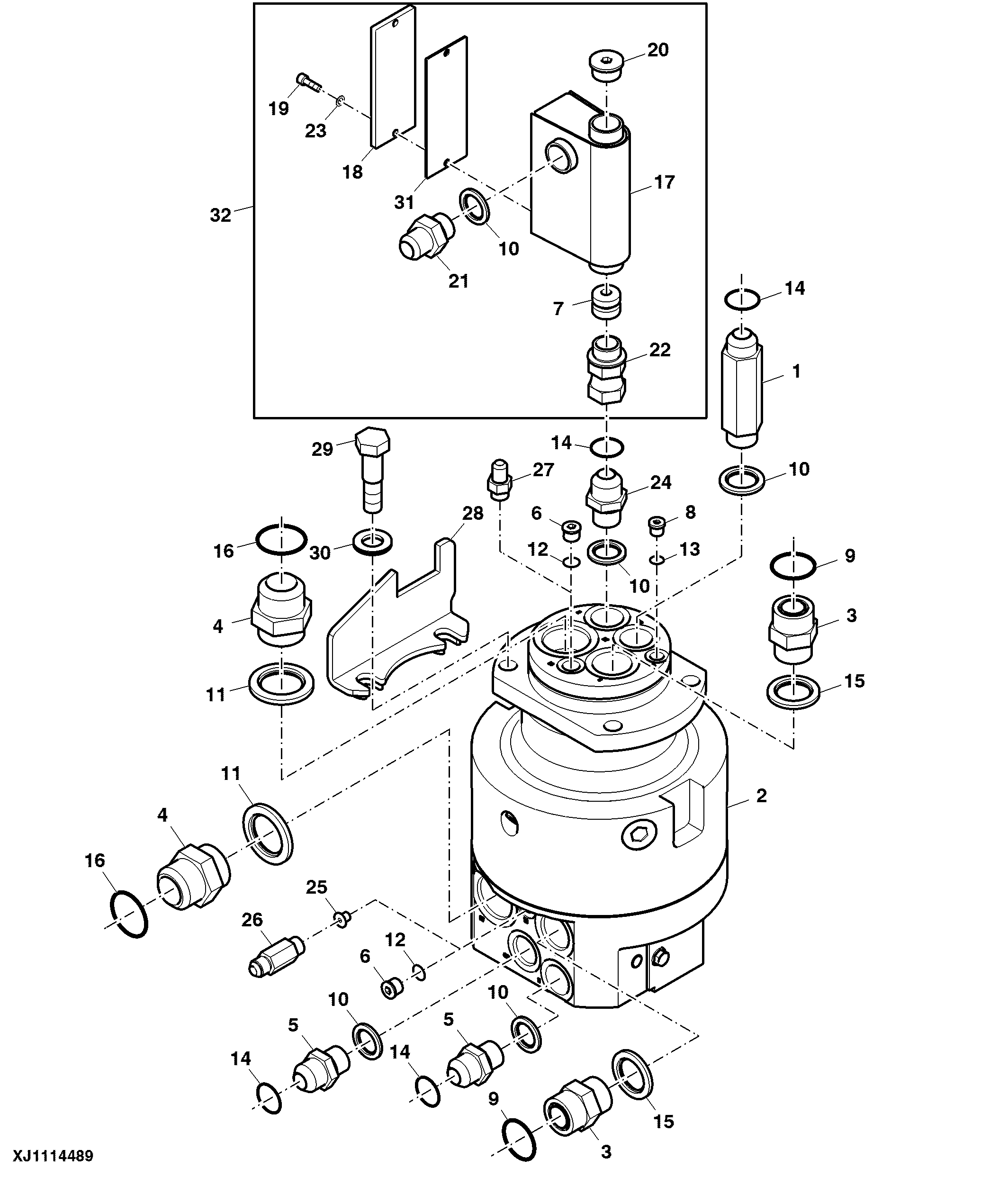 Hydraulic Assembly (Continuous Rotation) ( - 000019)