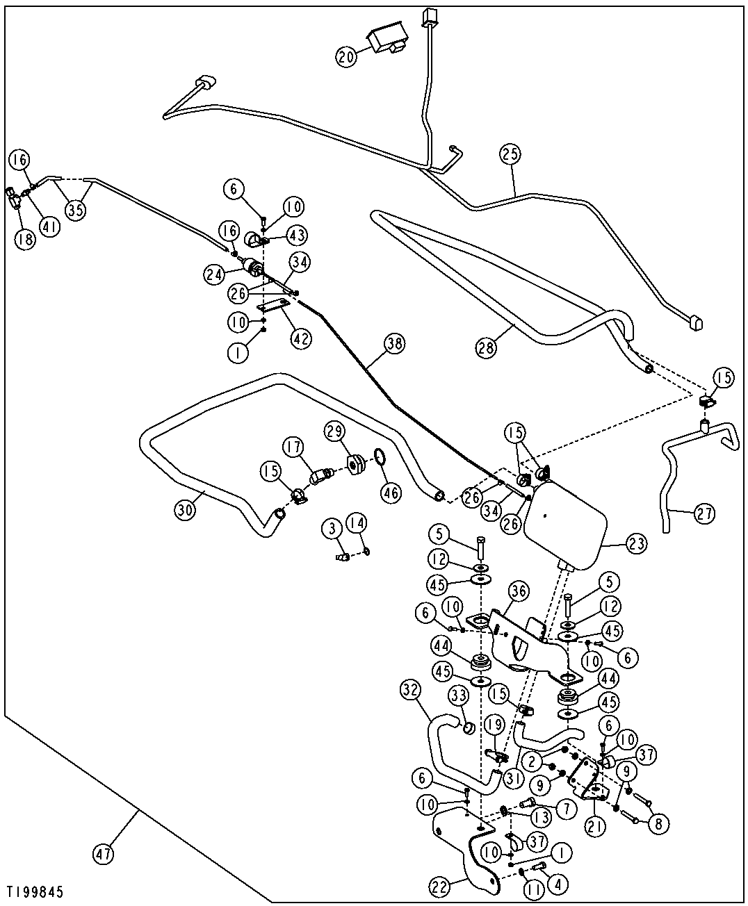 FUEL FIRED COOLANT HEATER (SERIAL NO.920839-)(OLD BRACKETS)