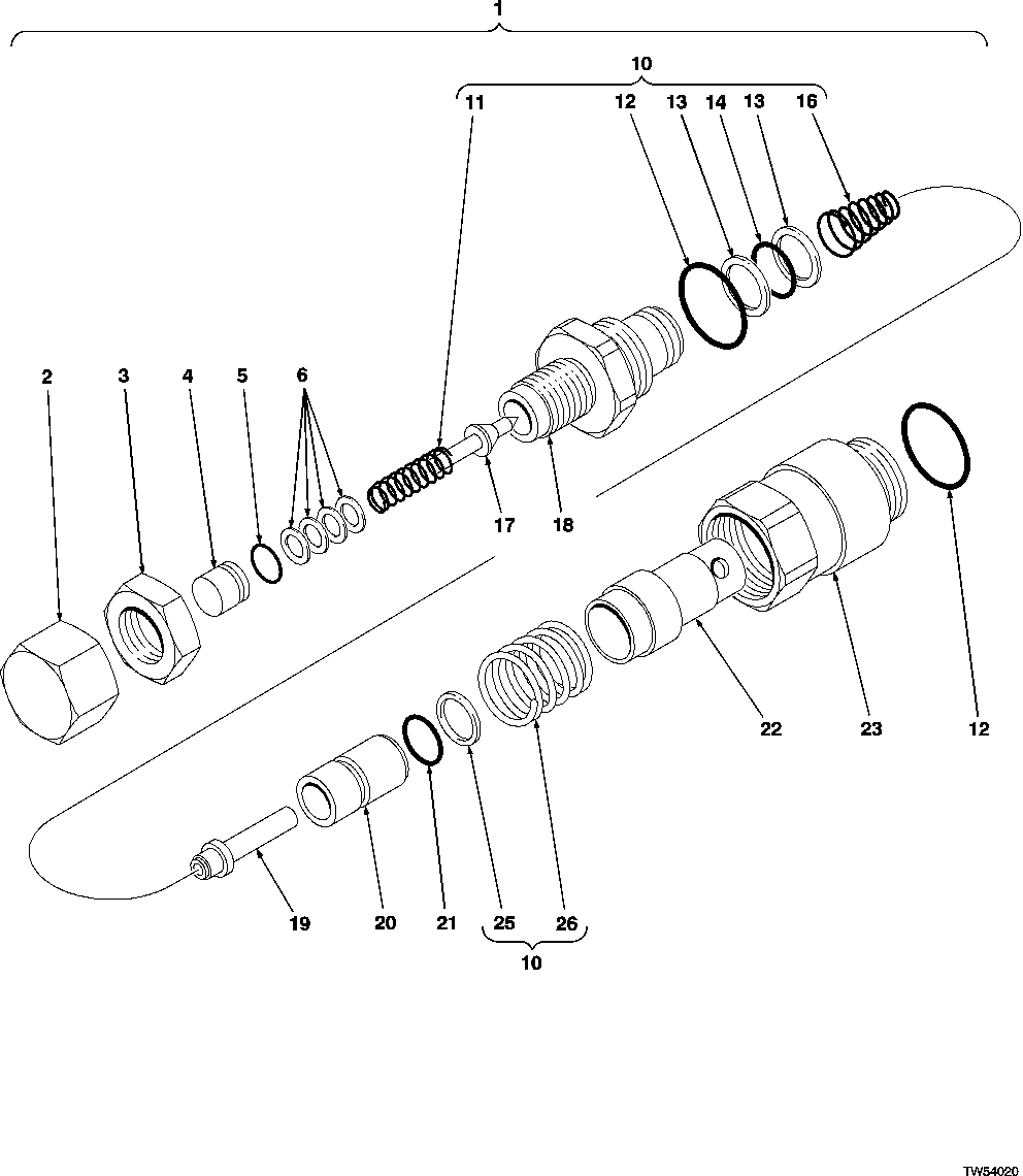 PRESSURE RELIEF VALVE (660D 001316-) (848G 001121-)