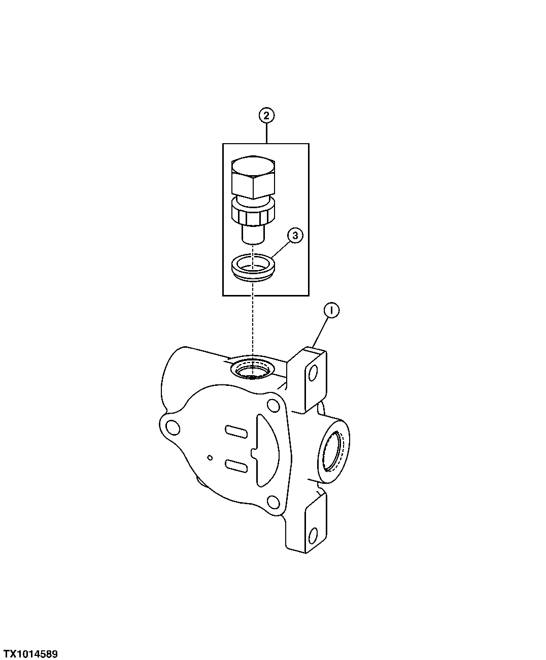 Outlet Section, Backhoe Valve