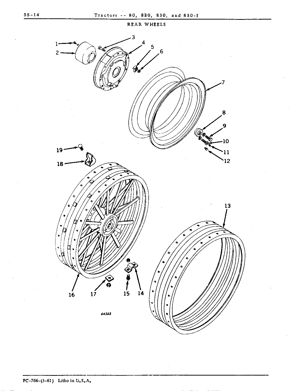 Rear wheels