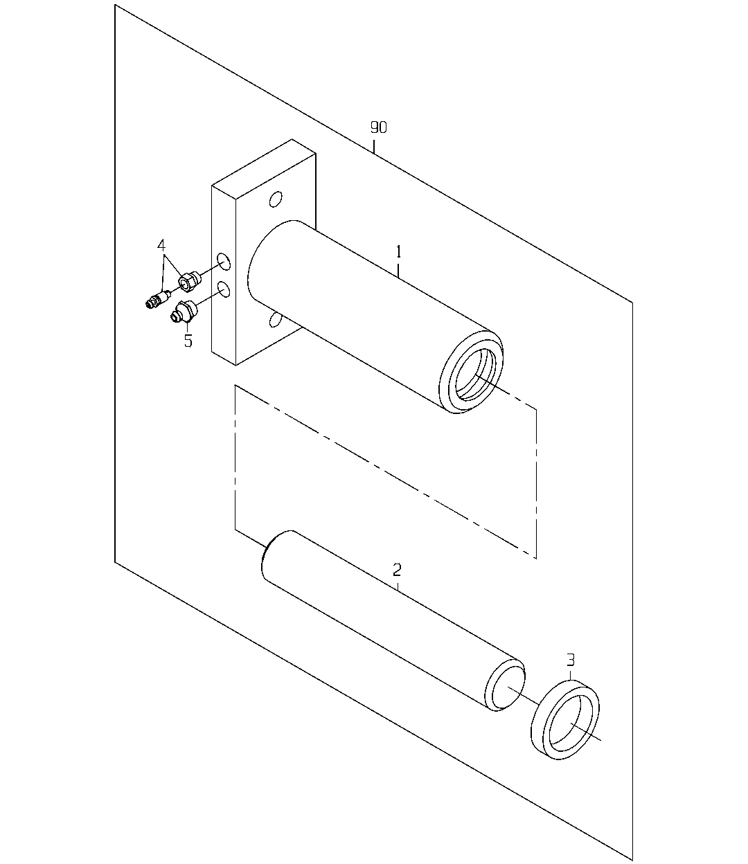 CYLINDER GP, ELEVATOR TENSIONER