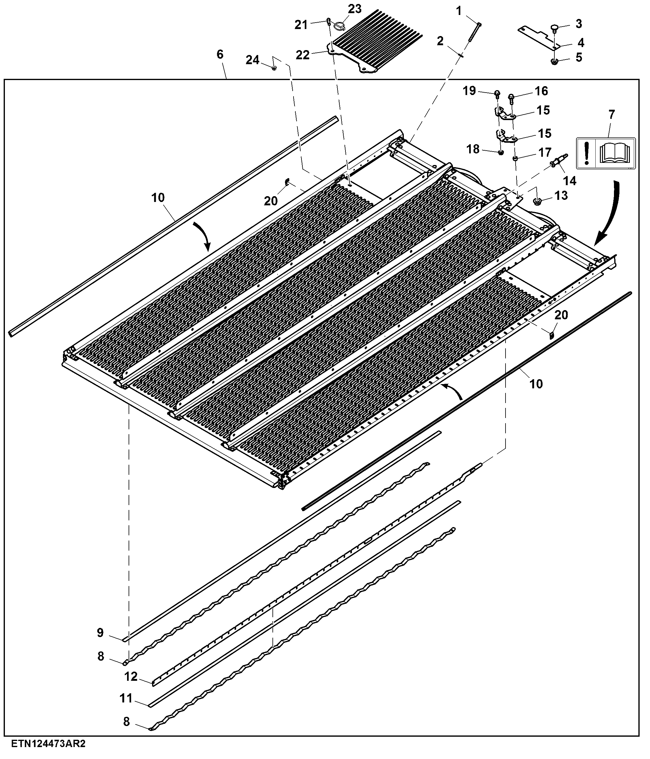 Corn Sieves, Deep Tooth, Manually Adjustable