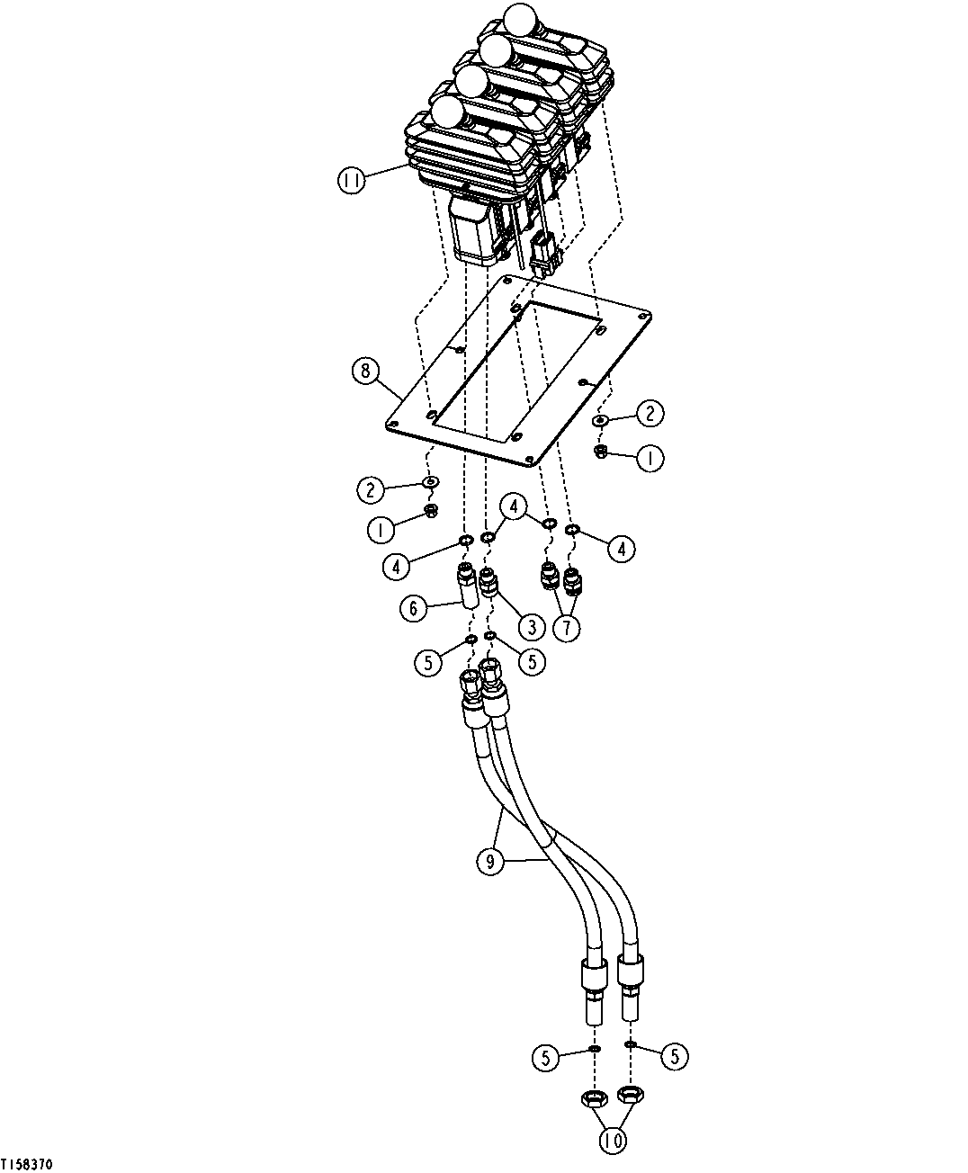 Two Lever Pilot Controller With Dual Auxiliary ( - 590067)
