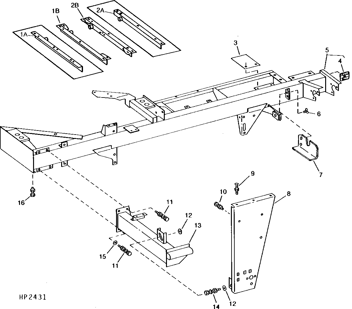 OPERATOR'S PLATFORM, LANDING, AND CHANNEL SUPPORTS
