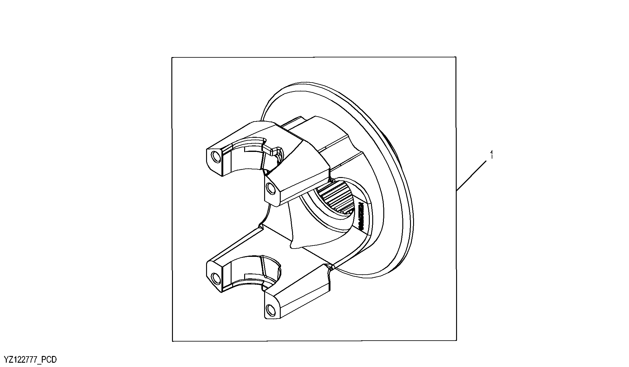 YZ122777 Front Axle Yoke