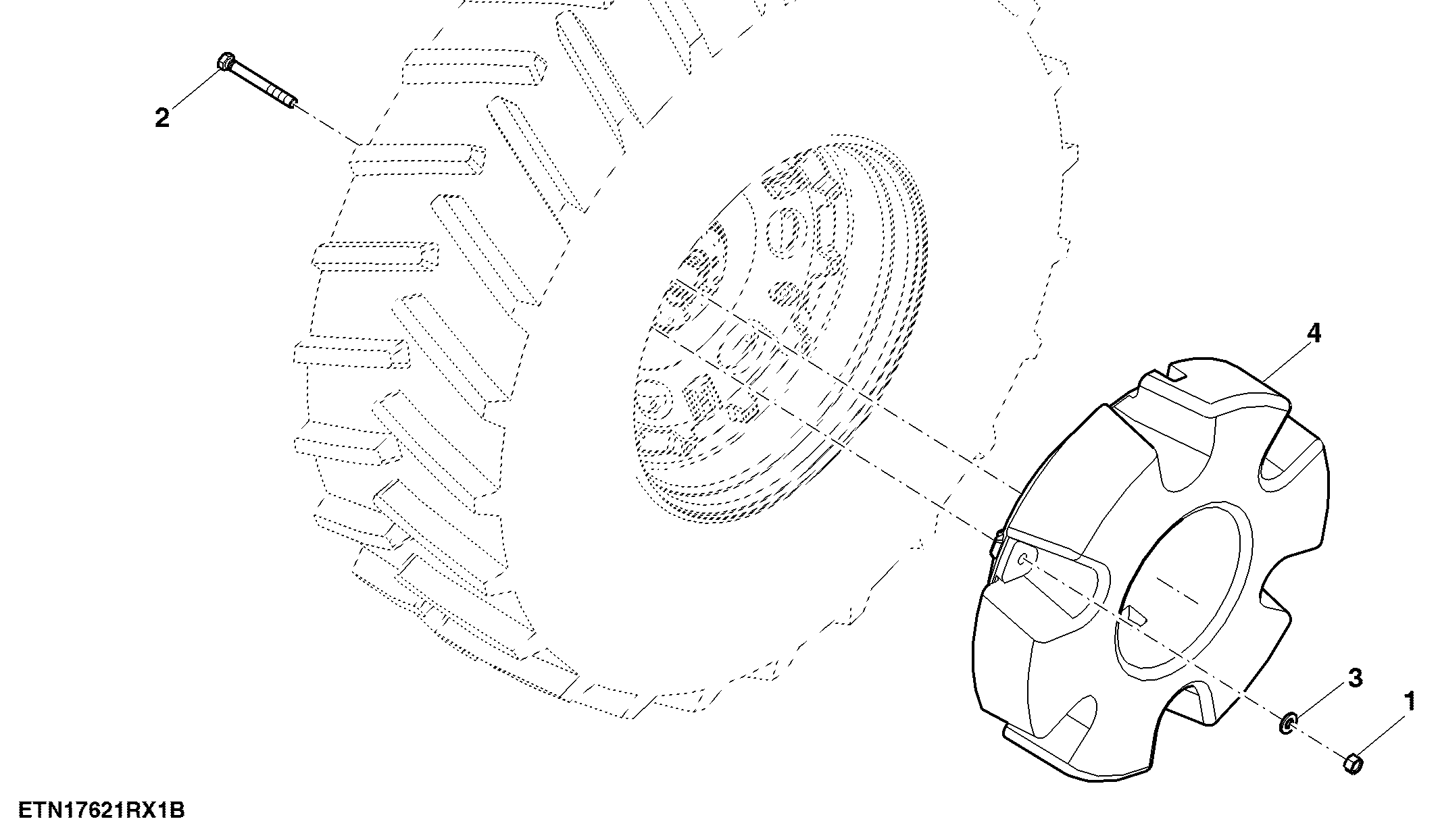 Wheel Weights, Inner, 645 Kg, LH Illustrated