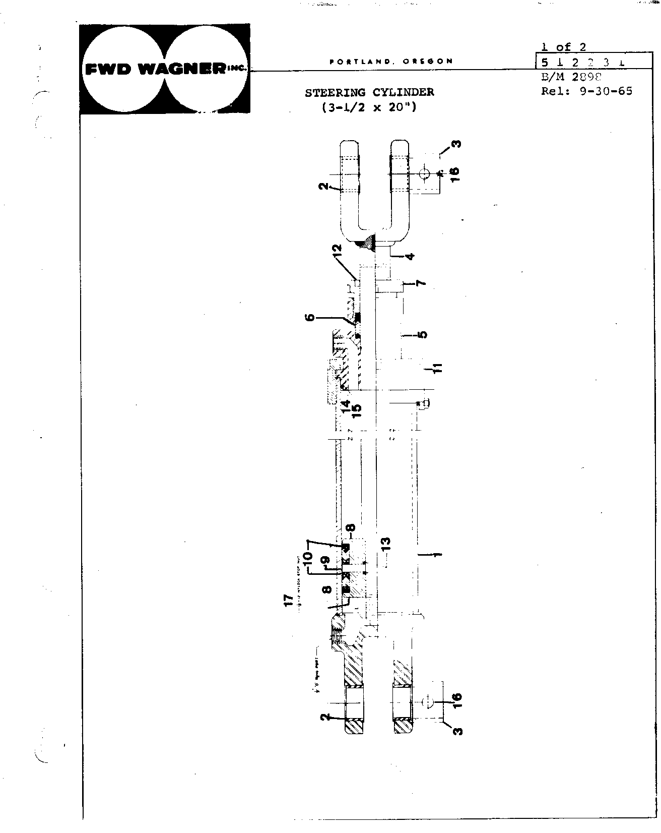 Section 70 - Hydraulics Steering Cylinder