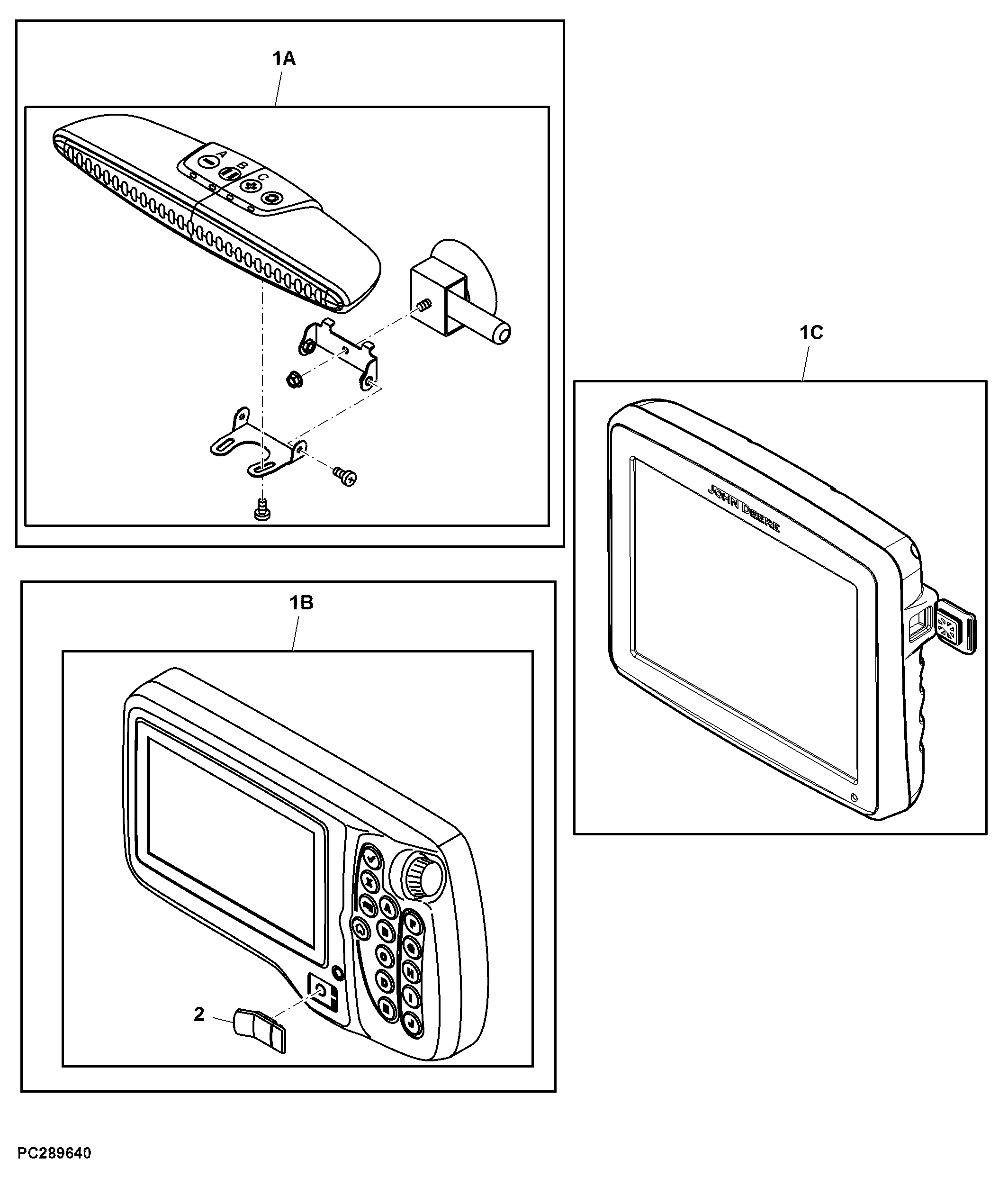Attachment, GreenStar™ Lightbar and Bracket