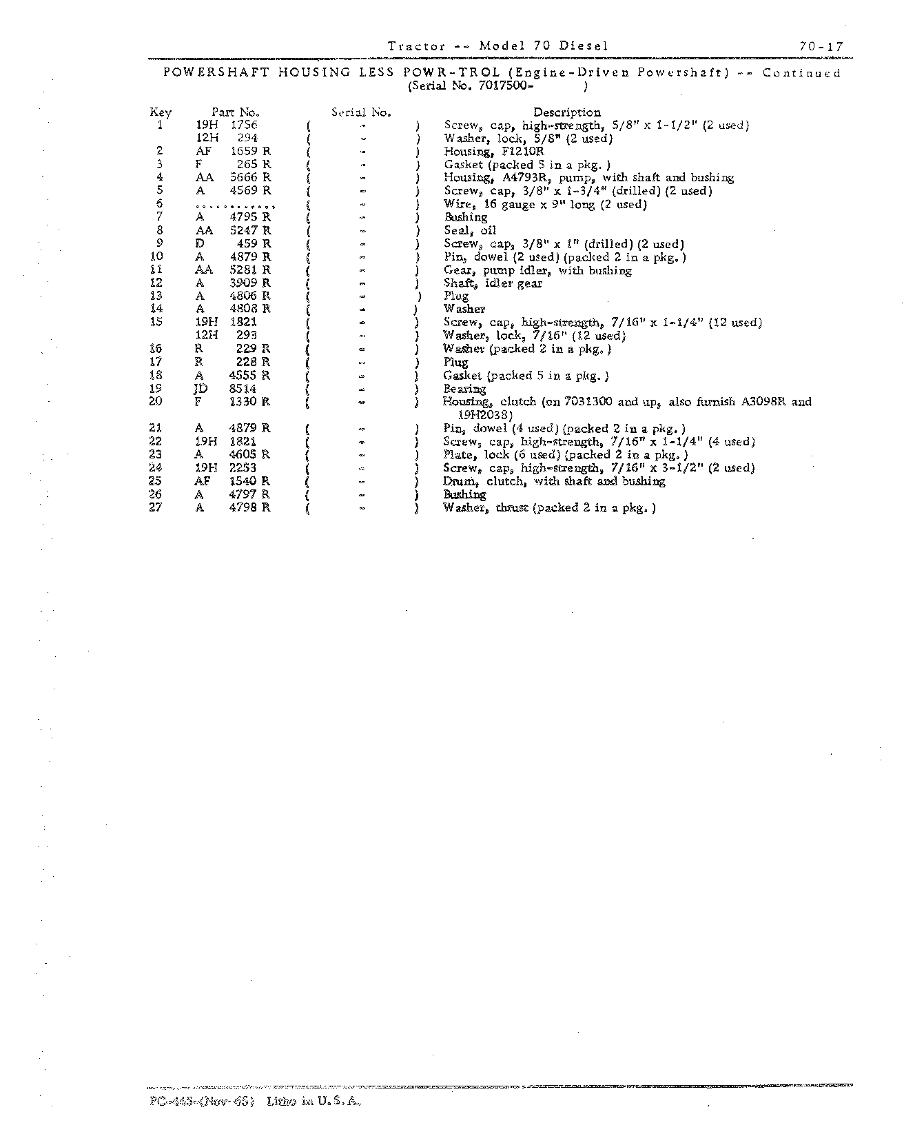 Section 75 - Hydraulic Mechanism (Continued)