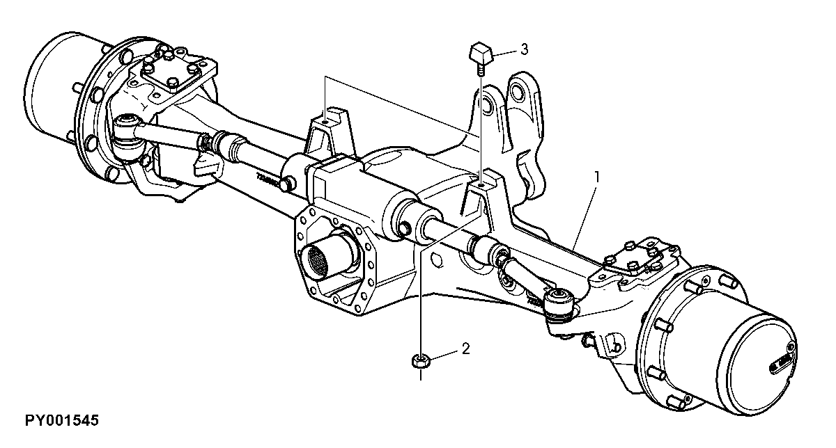 MFWD-AXLE (733, WITH FRONT WHEEL BRAKES)