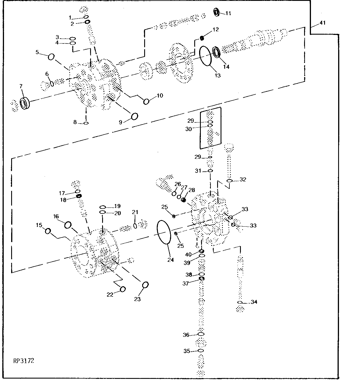 HYDRAULIC PUMP AND STROKE CONTROL VALVE OVERHAUL KIT