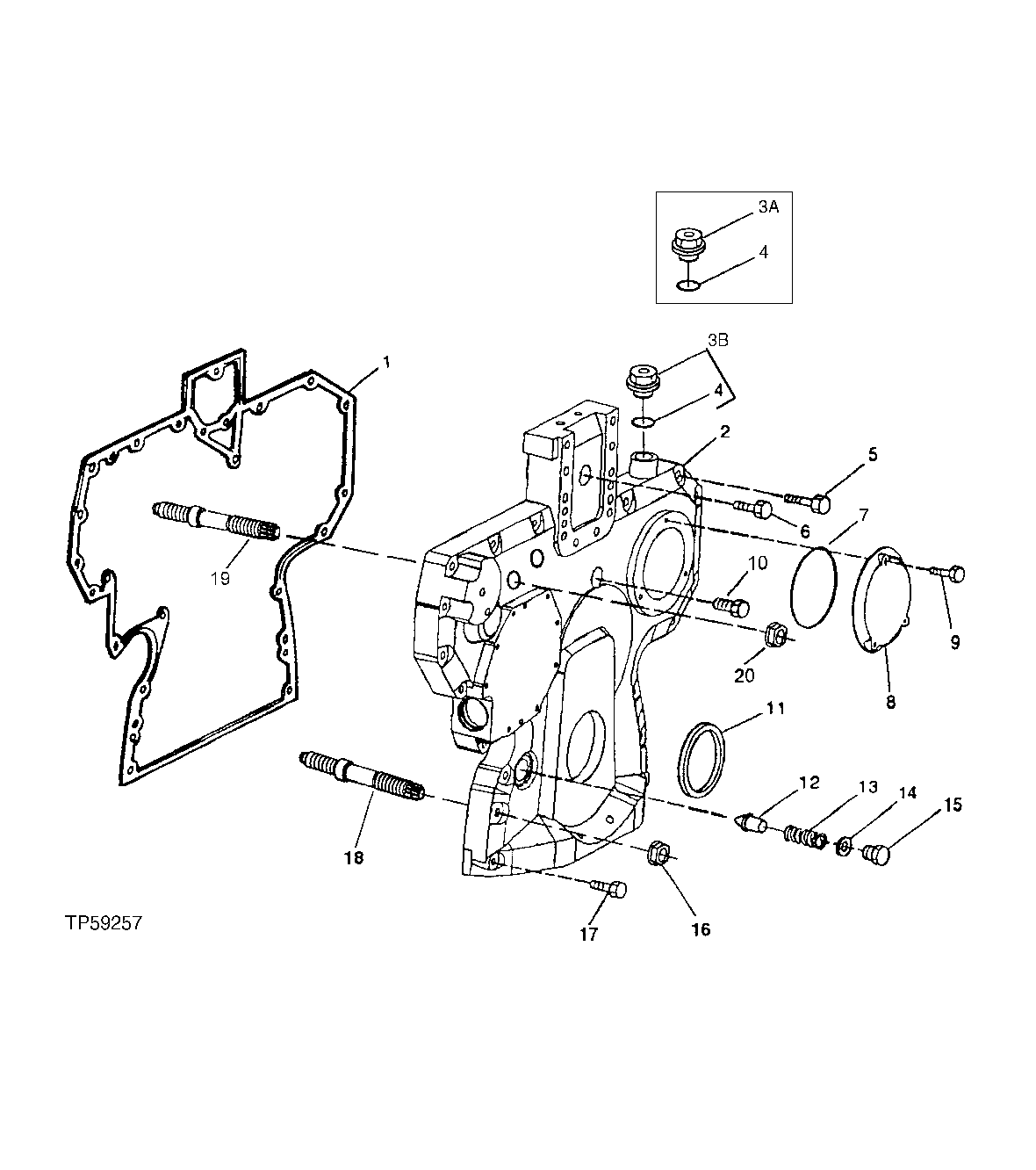 TIMING GEAR COVER (ESN -804732) ( - 804732)