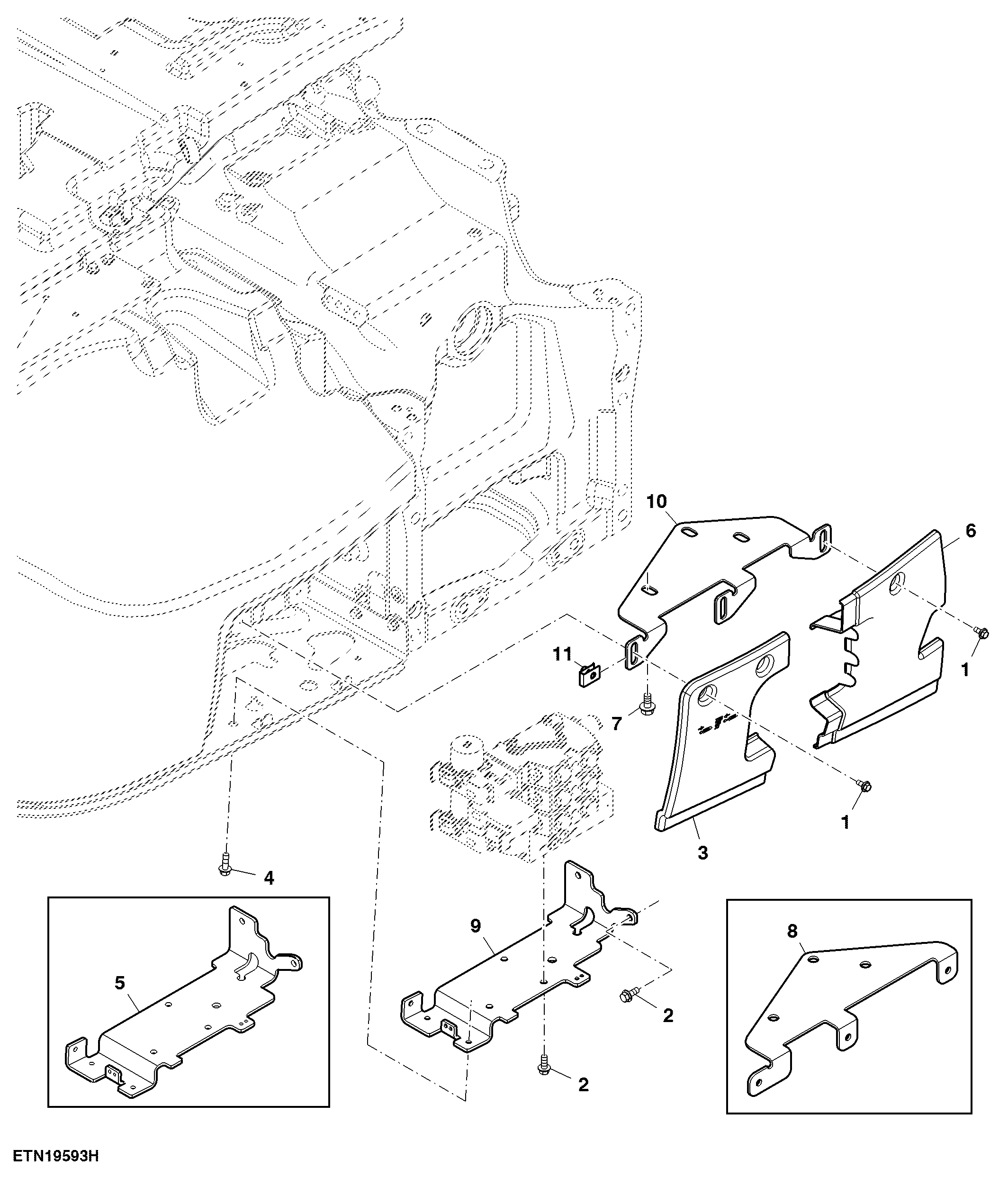 Midstack Mounting EH-3 Function Valves, SCV