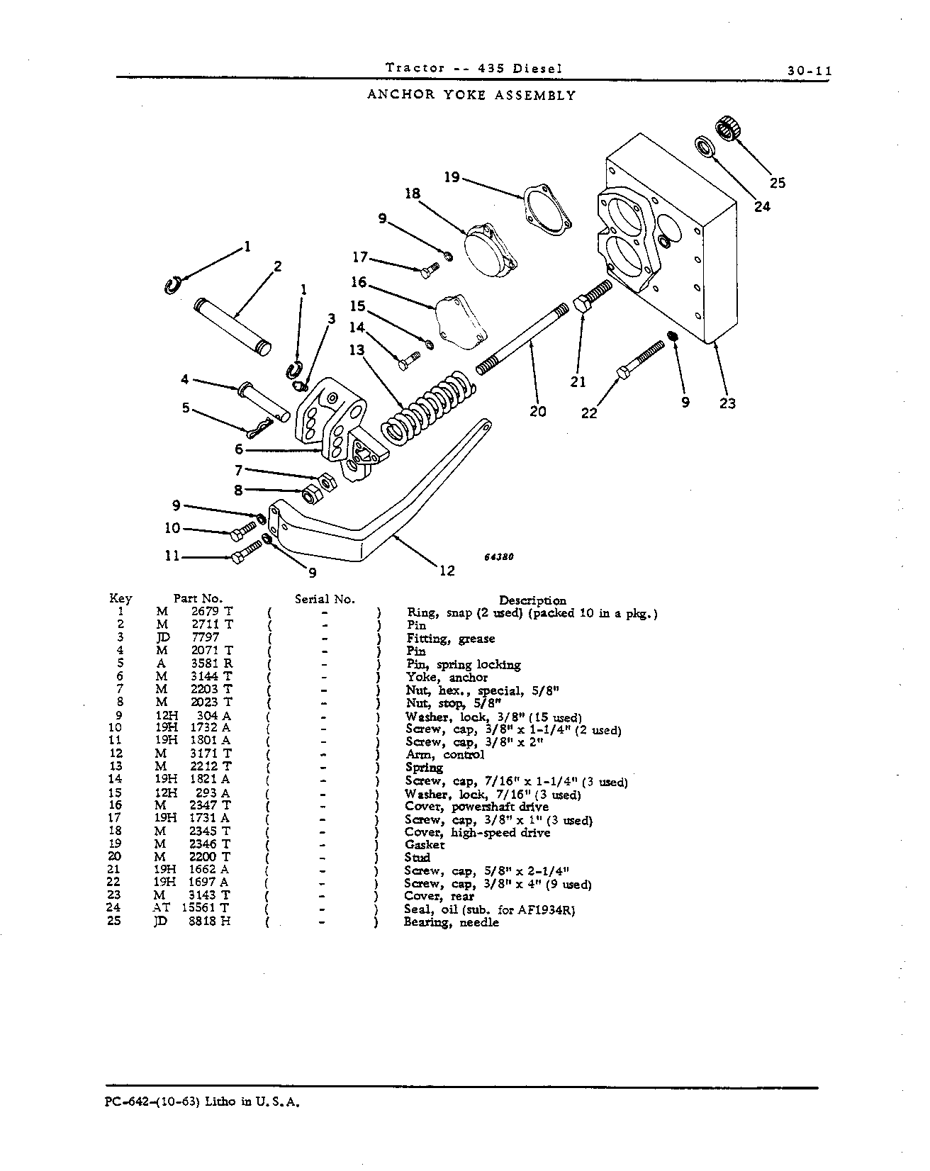 Anchor yoke assembly