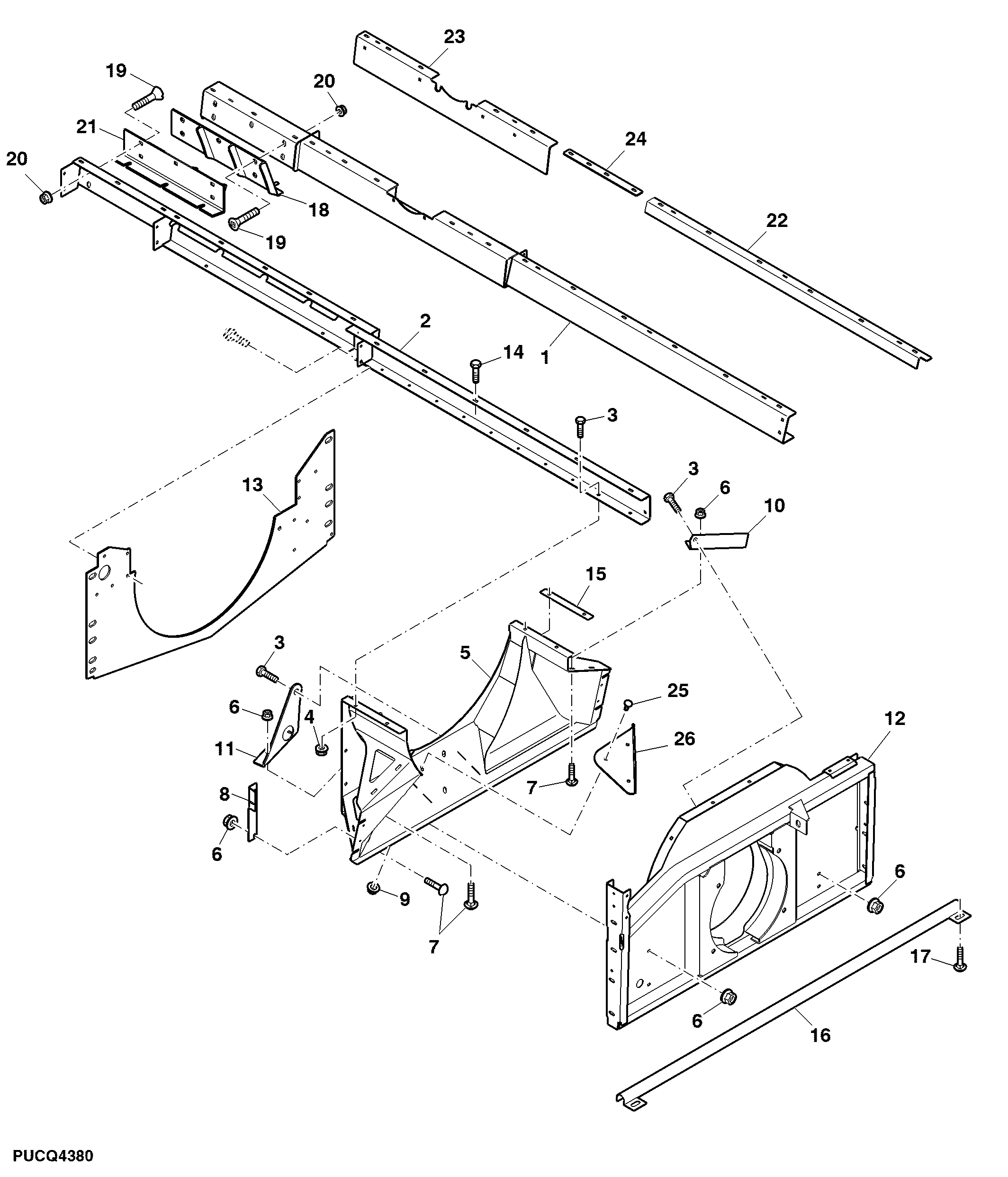 Separator Module Rails and Discharge Housing