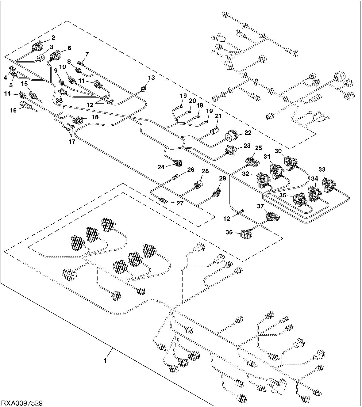CHASSIS WIRING HARNESS CONNECTORS (2/3) (EXPORT) (NON-CERTIFIED)