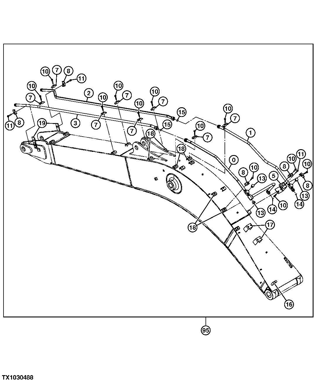 Auxiliary Hydraulic Lines On Boom To Cylinders