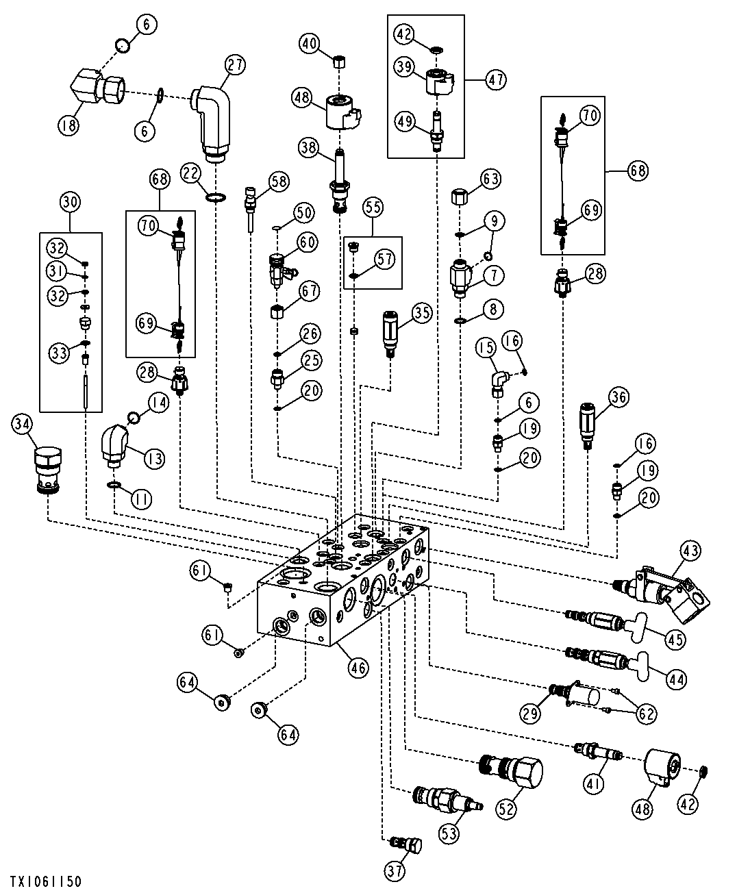 Hydrostatic Integrated Control Valve (Front And Left) (173642 - )