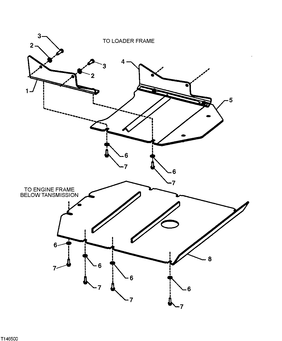 TRANSMISSION BOTTOM GUARD AND FRONT BOTTOM GUARD