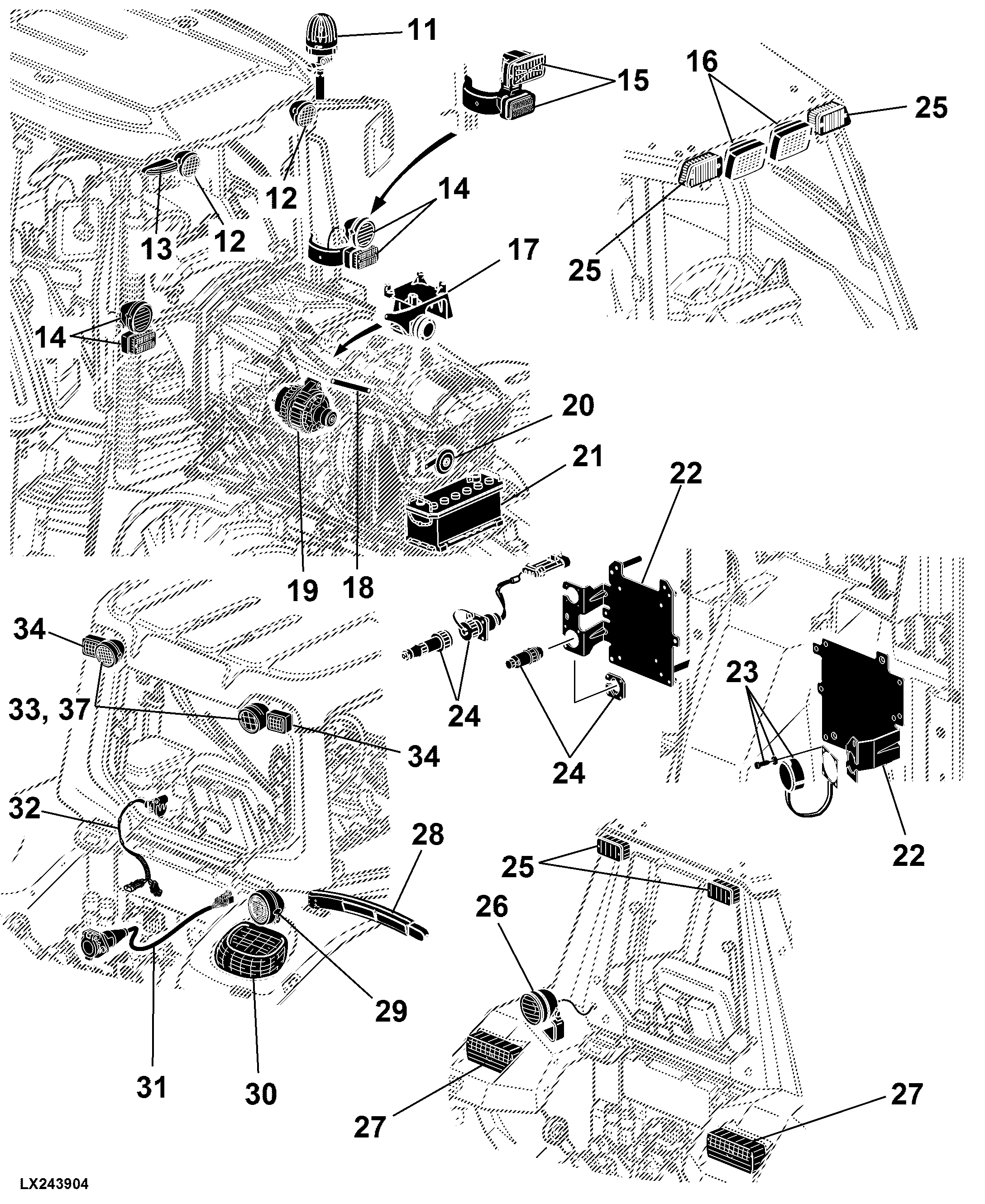41 Electrical Components, Basic Equipment Without Wiring Harnesses